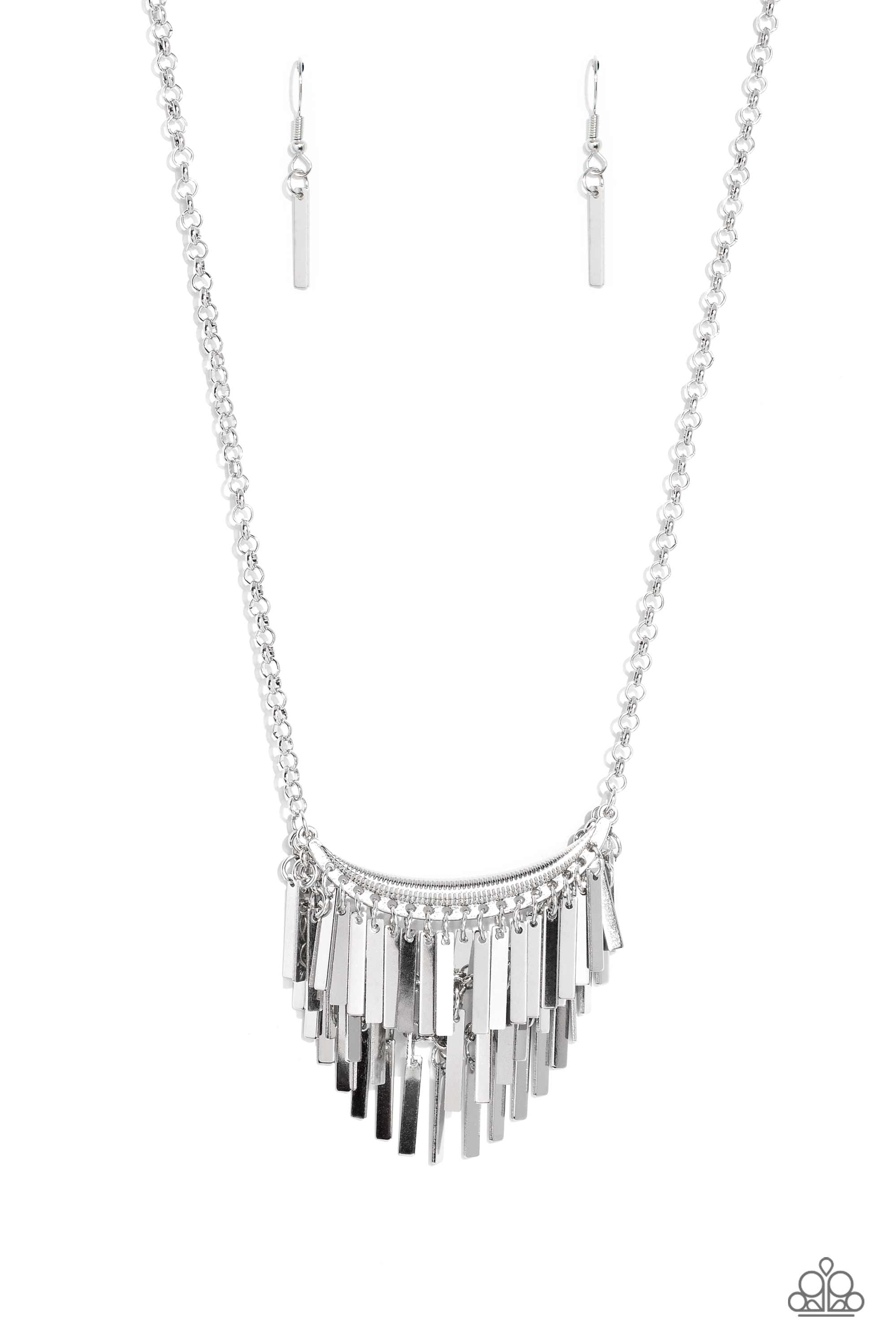 CUE THE CHANDELIER SILVER-NECKLACE