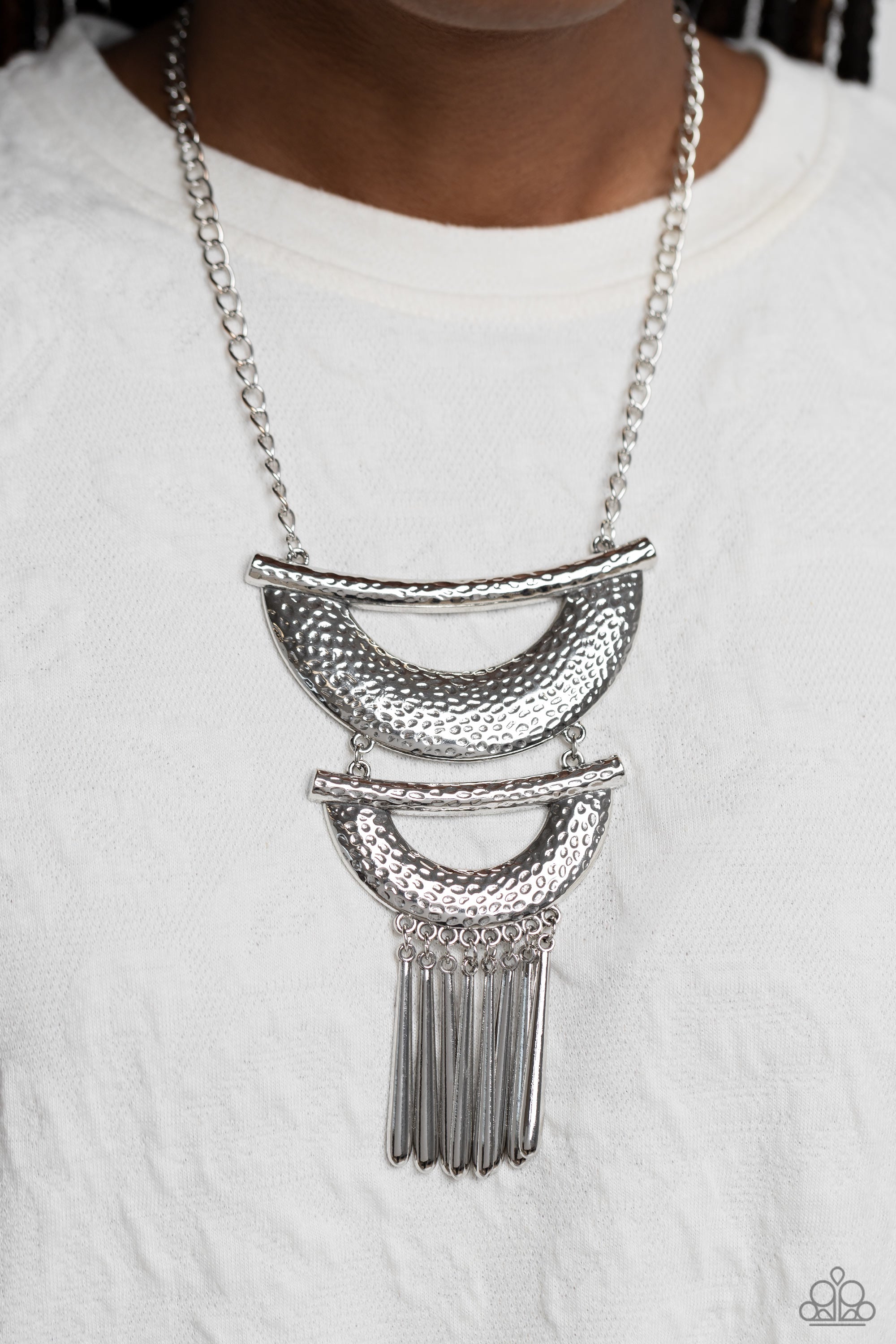 FRINGE FESTIVAL SILVER-NECKLACE