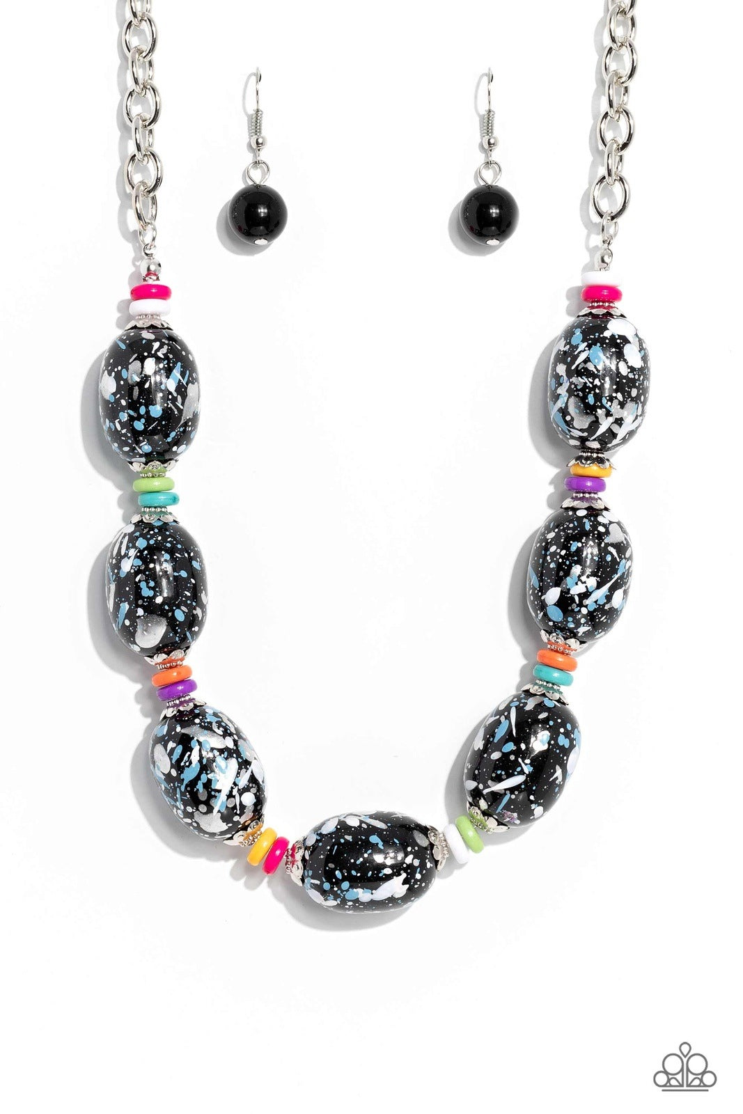 NO LAUGHING SPLATTER MULTI-NECKLACE