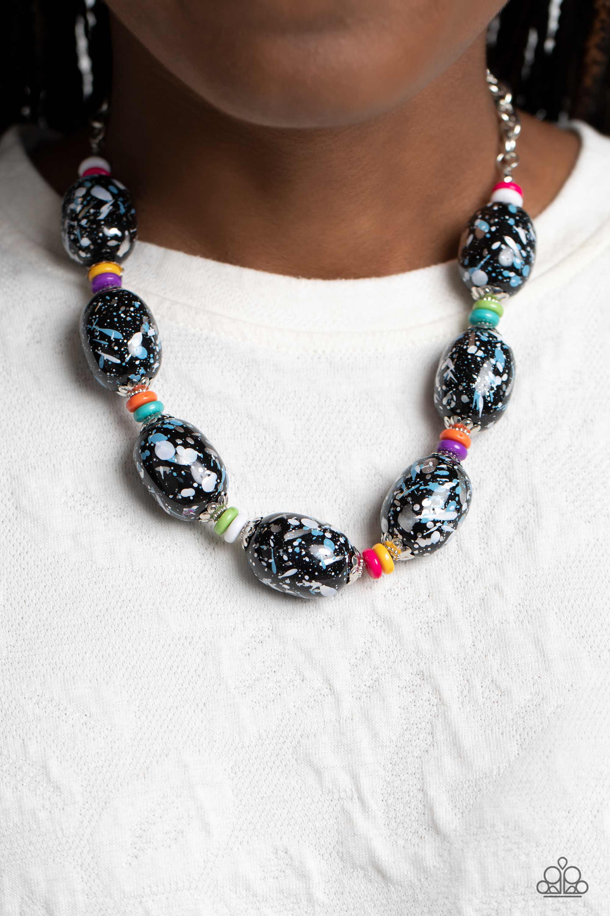 NO LAUGHING SPLATTER MULTI-NECKLACE