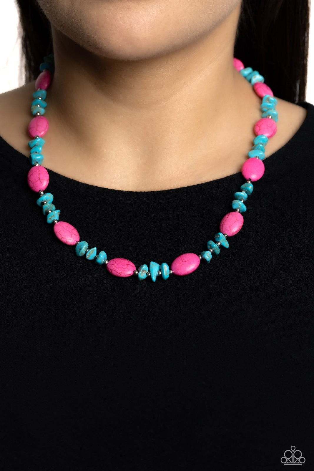 STONE AGE SHOWCASE PINK-NECKLACE