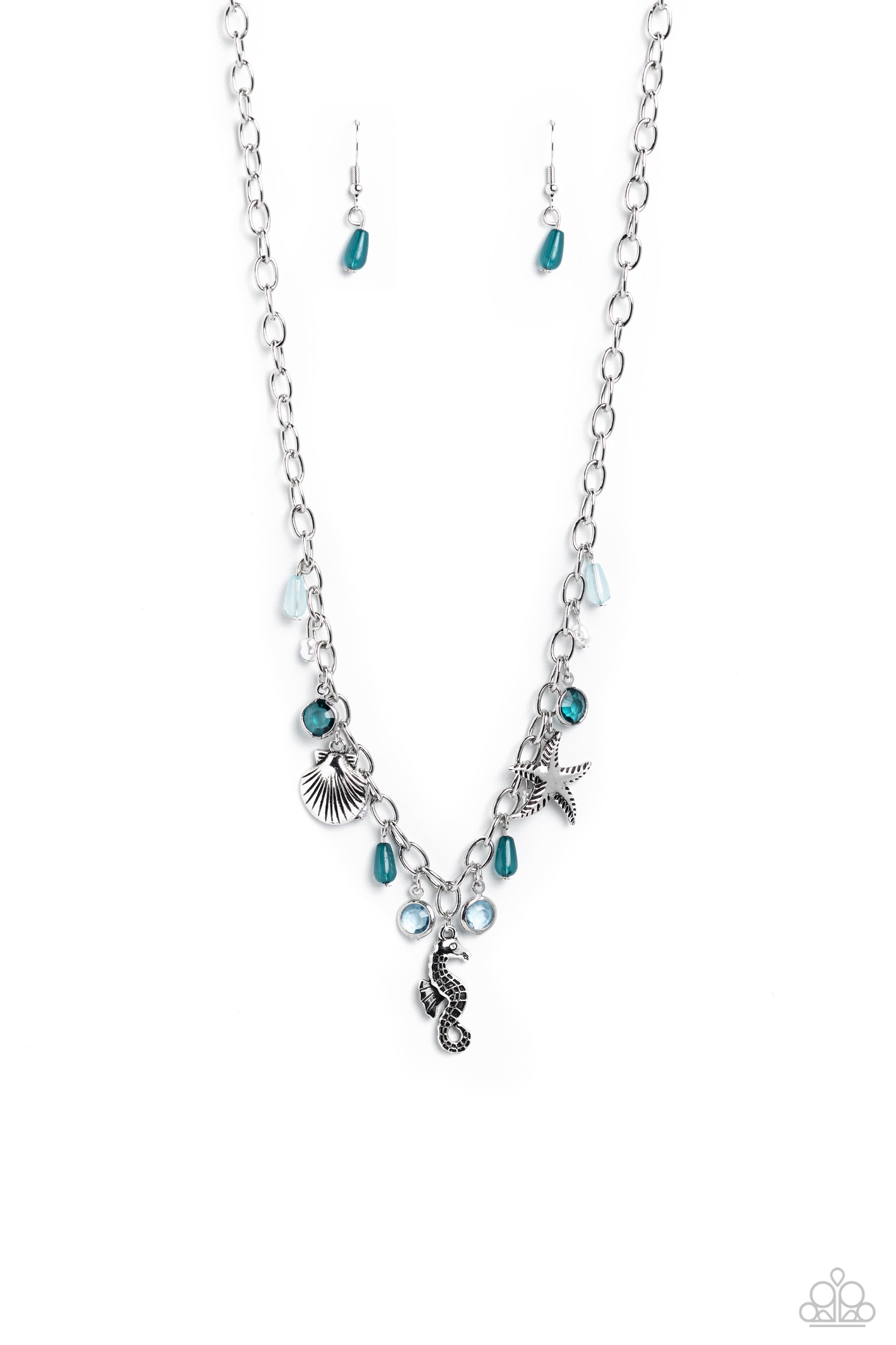 SEAHORSE SEASON BLUE-NECKLACE