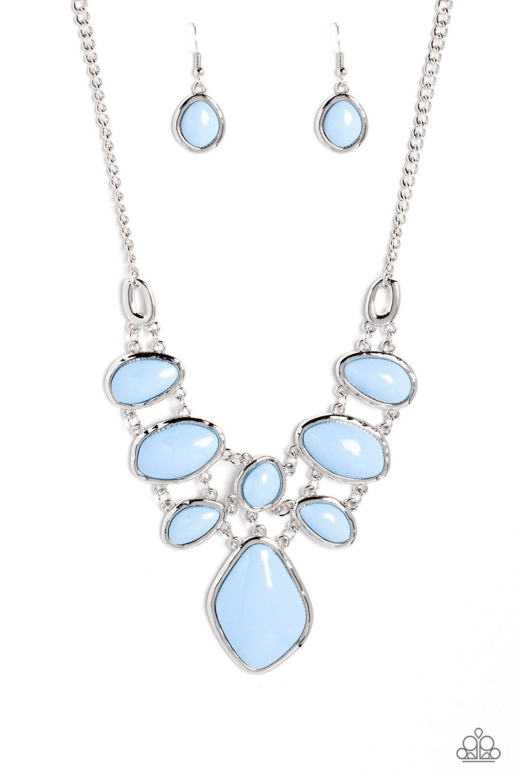 DREAMILY DECKED OUT BLUE-NECKLACE