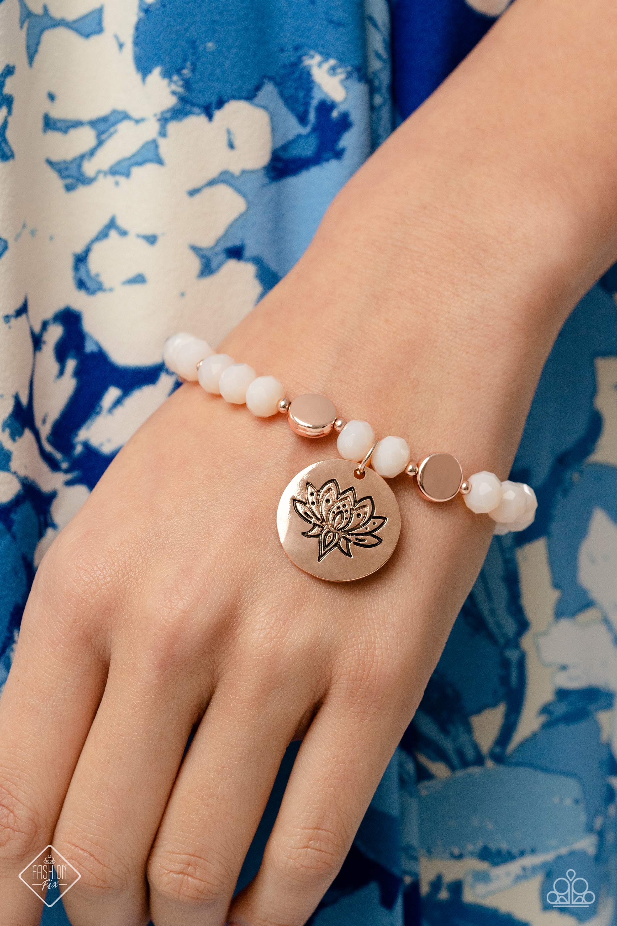 LEISURELY LOTUS ROSEGOLD-BRACELET