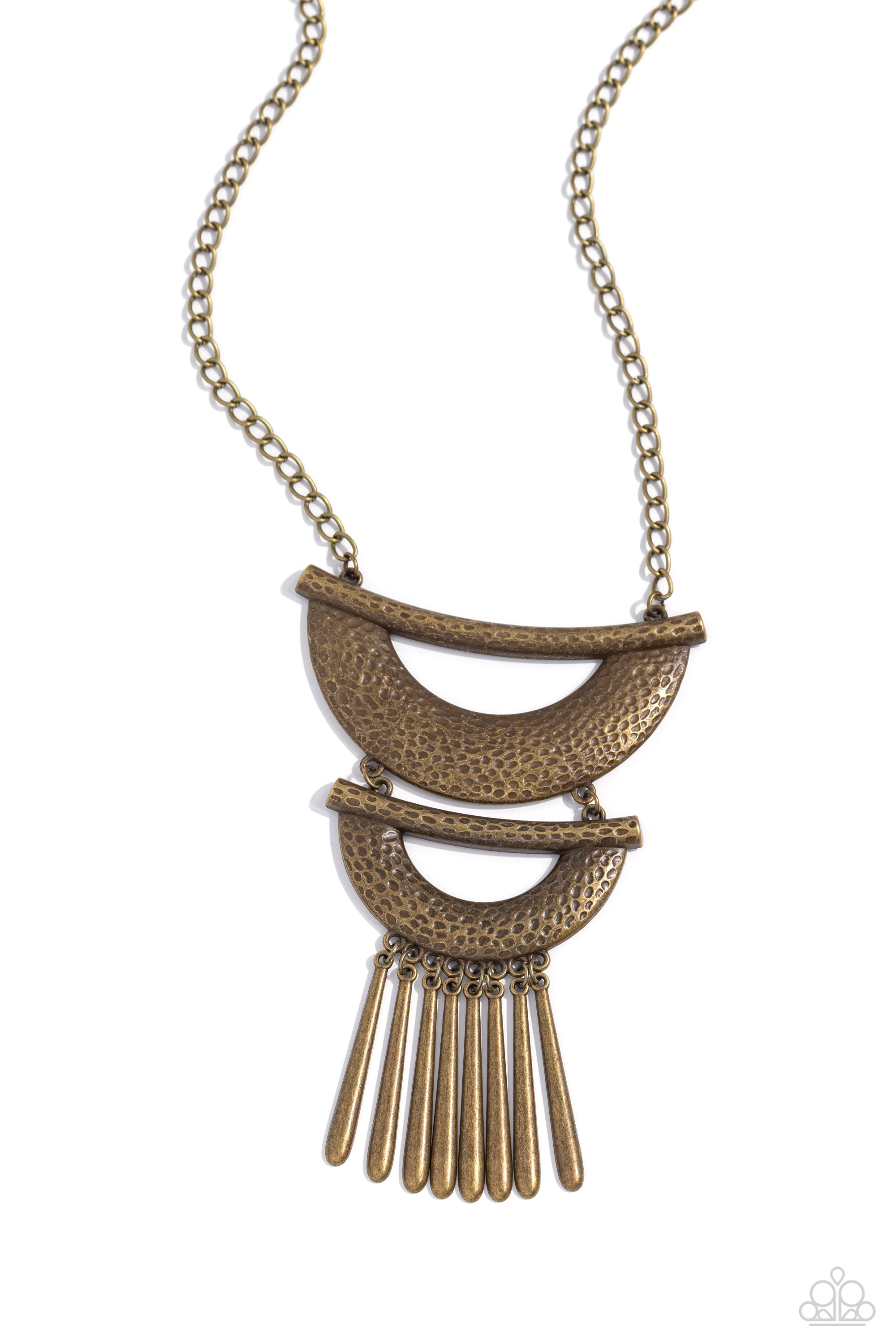 FRINGE FESTIVAL BRASS-NECKLACE