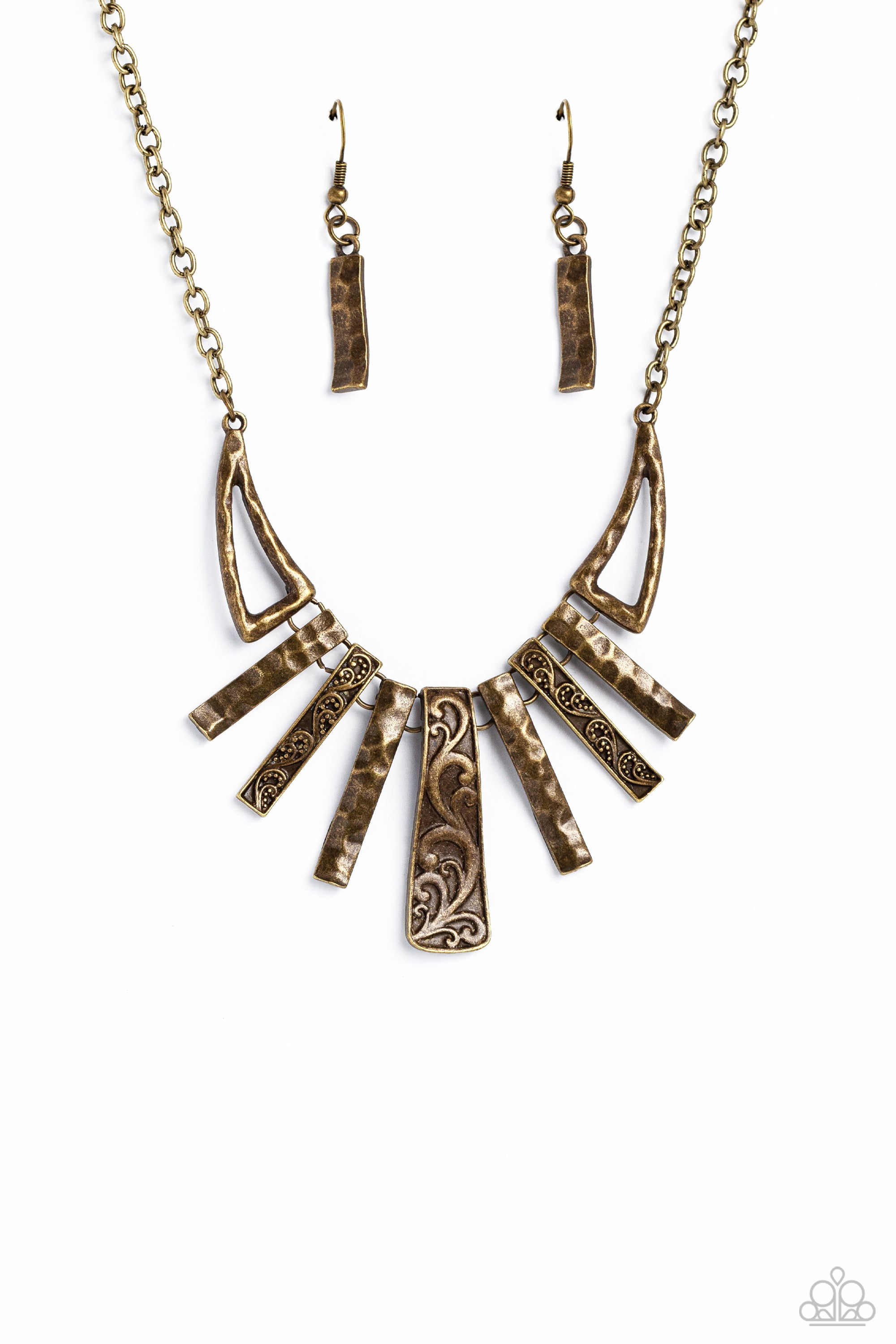 PAISLEY PASTIME BRASS-NECKLACE