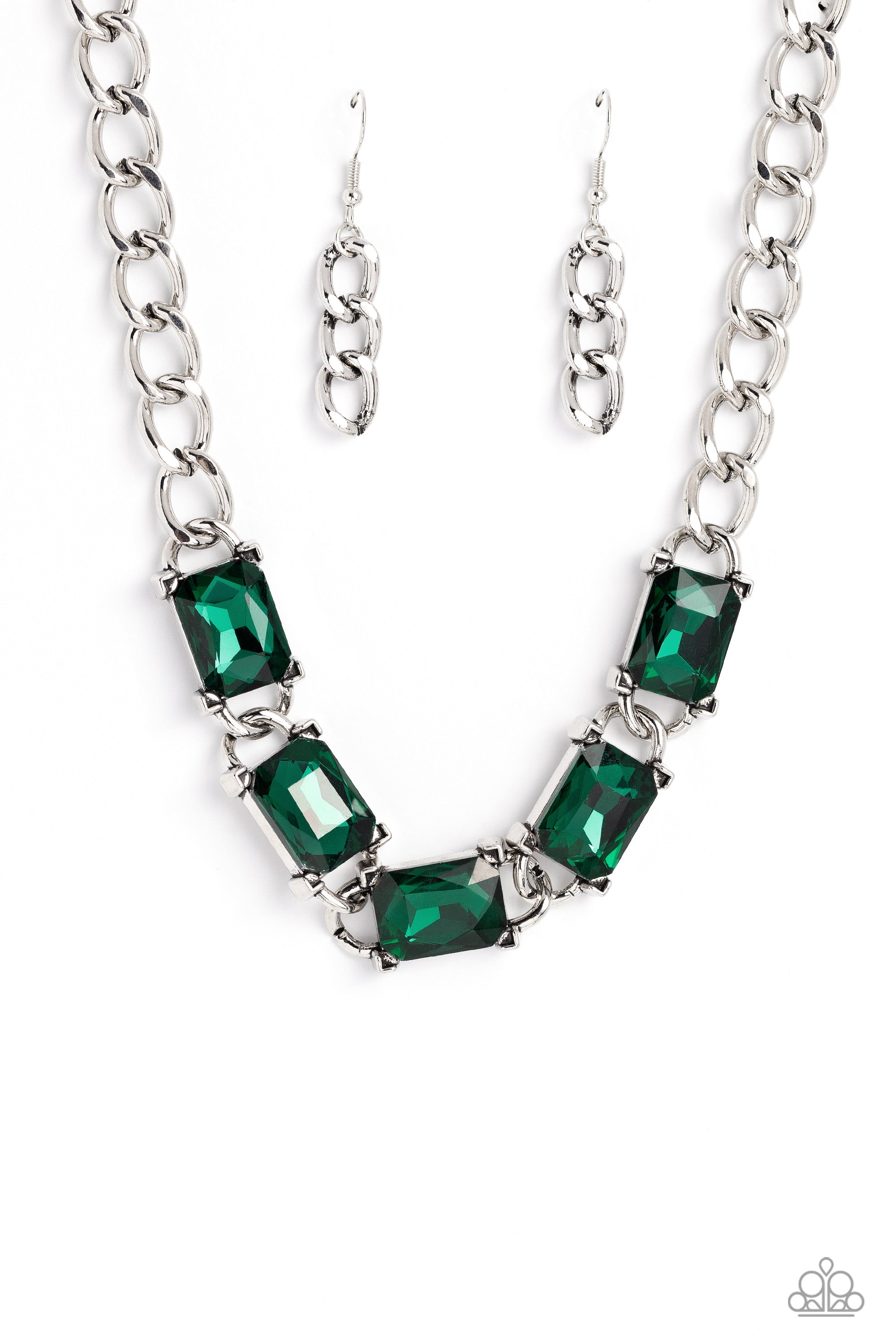 RADIATING REVIEW GREEN-NECKLACE