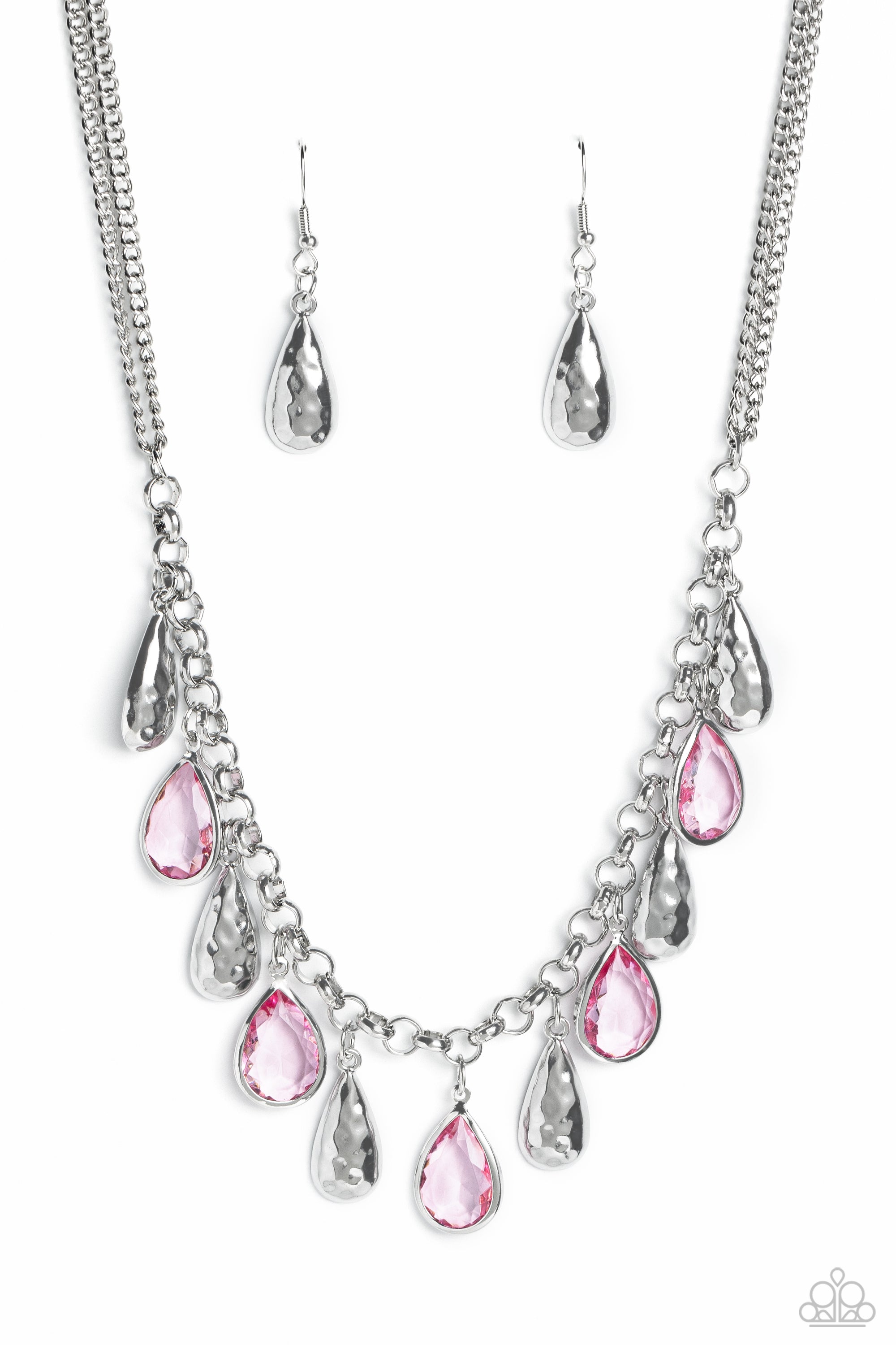 TEARDROP TIMBRE PINK-NECKLACE