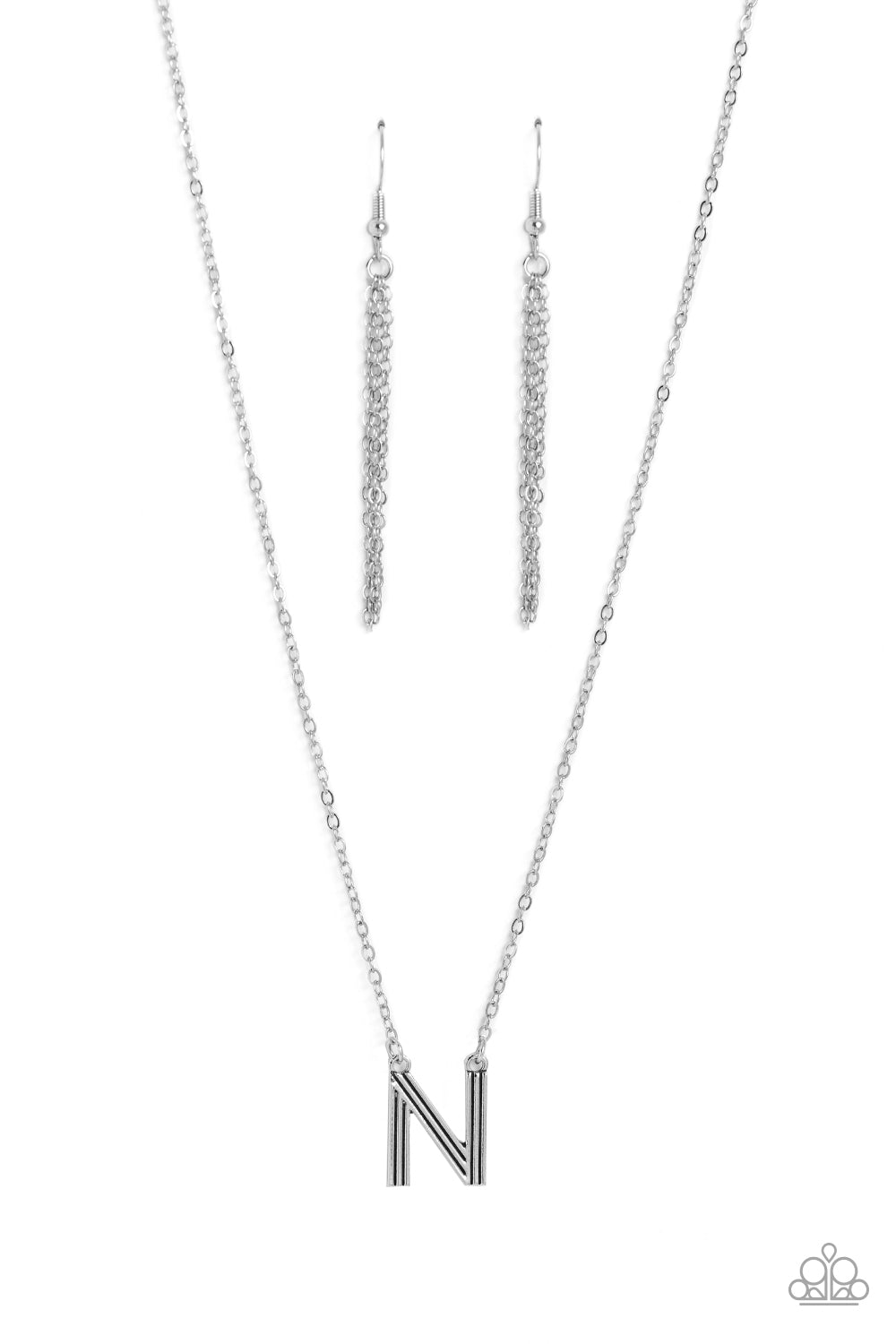 LEAVE YOUR INITIALS N SILVER-NECKLACE