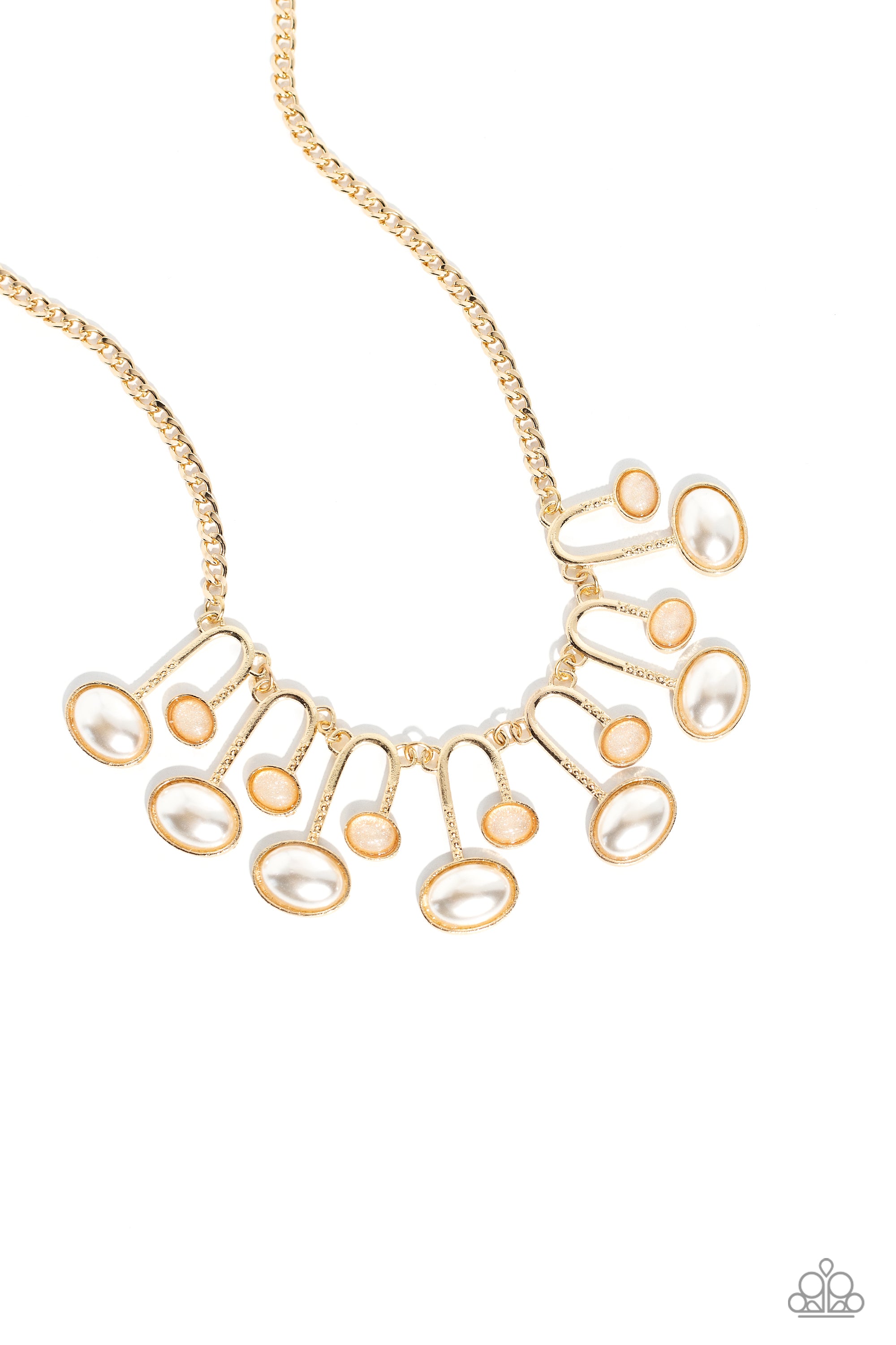 ABSTRACT ADORNMENT GOLD-NECKLACE