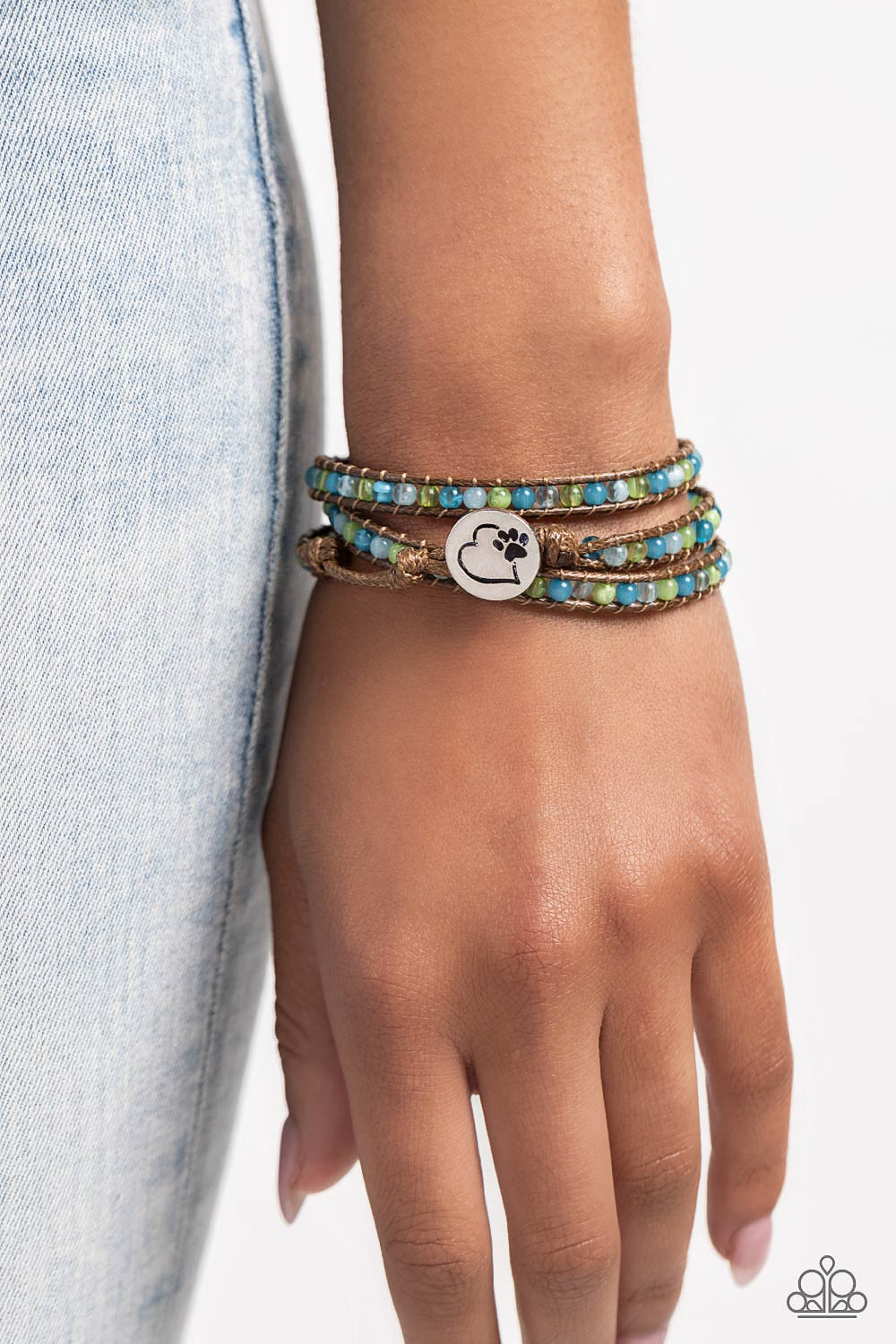 PAW-SITIVE THINKING BLUE-BRACELET