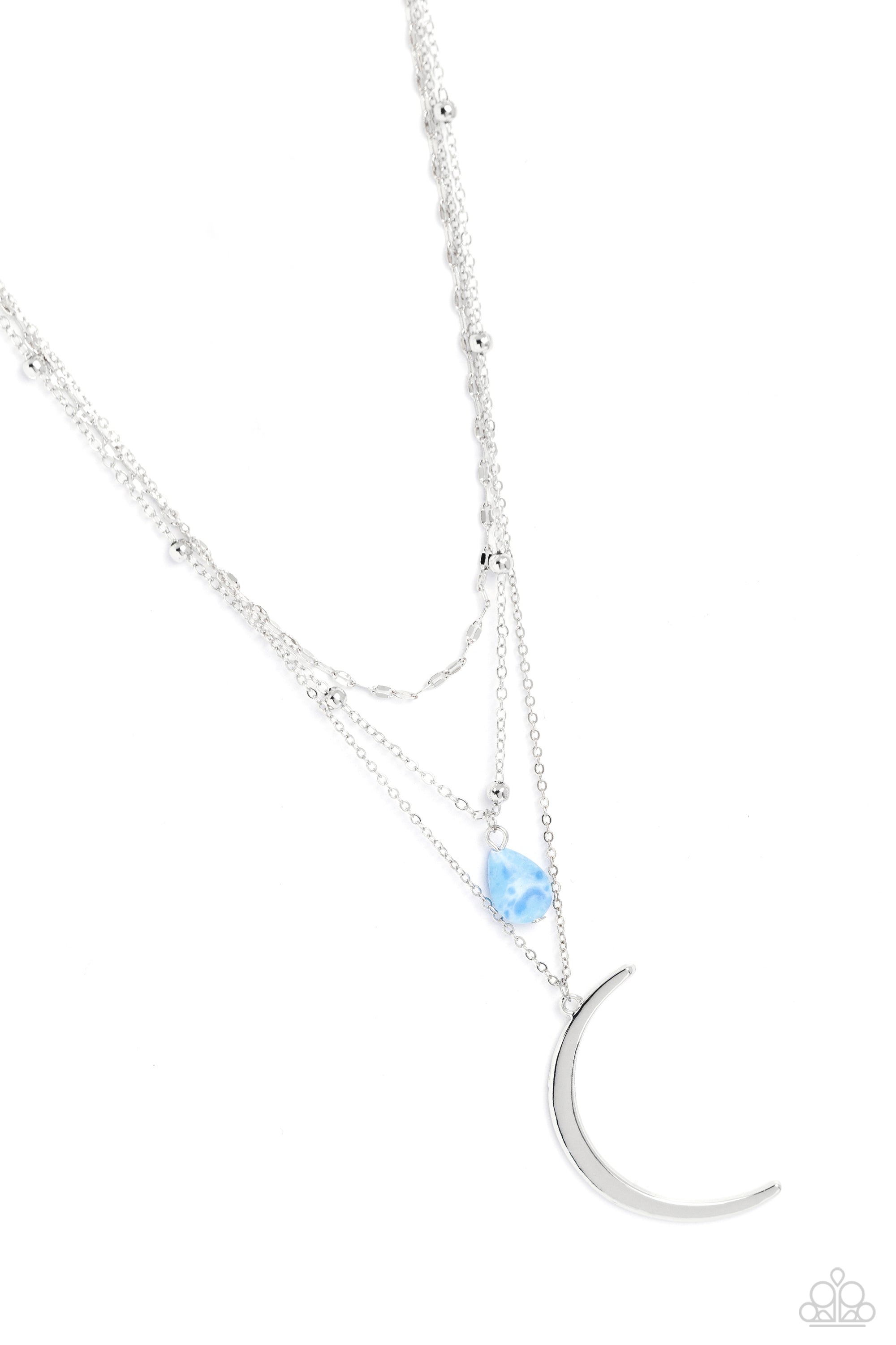 LUNAR LANDSLIDE BLUE-NECKLACE