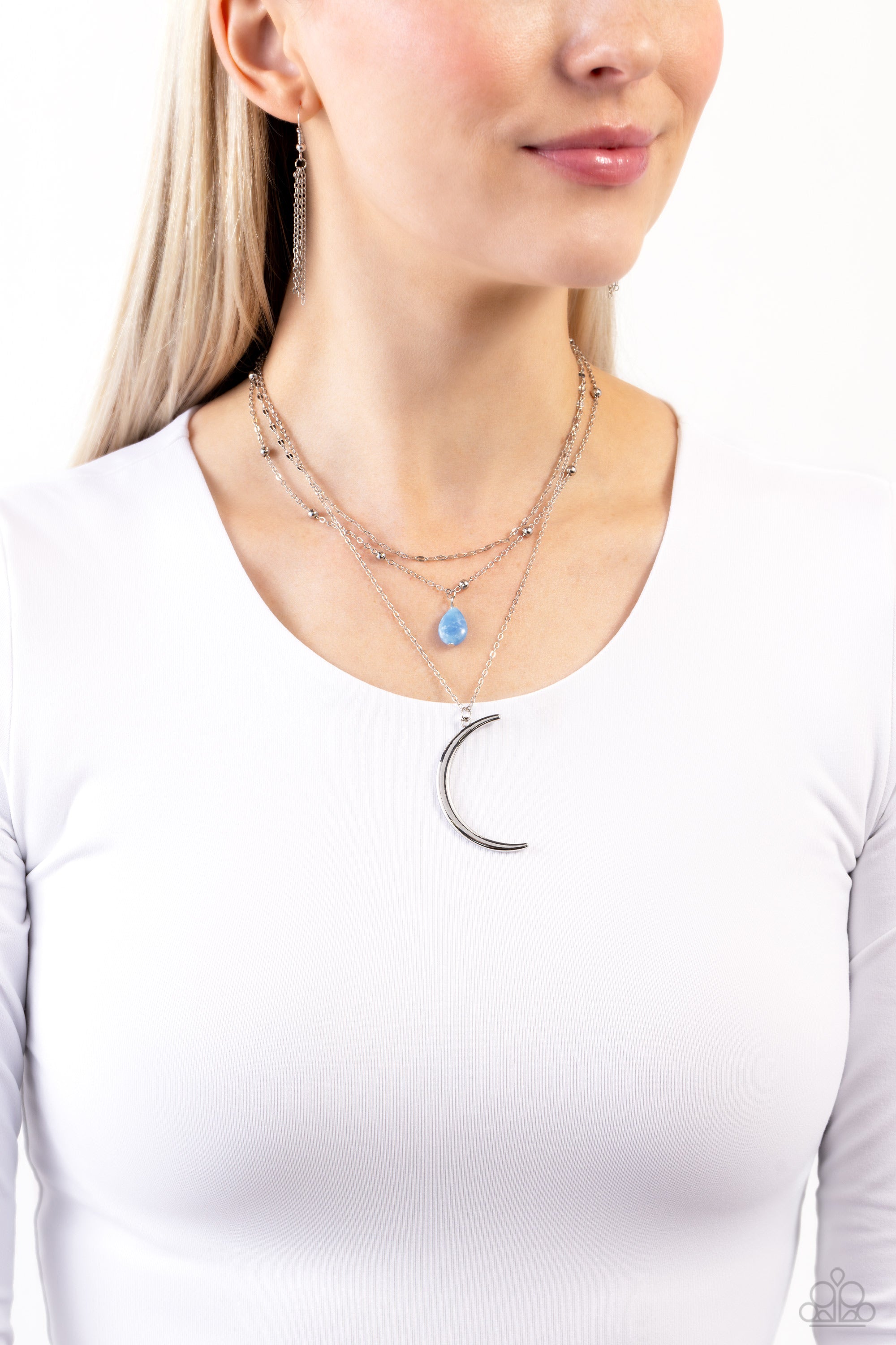 LUNAR LANDSLIDE BLUE-NECKLACE