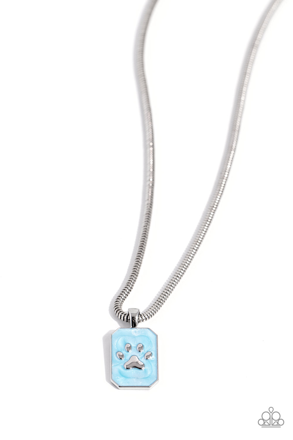 PAW TO THE LINE BLUE-NECKLACE