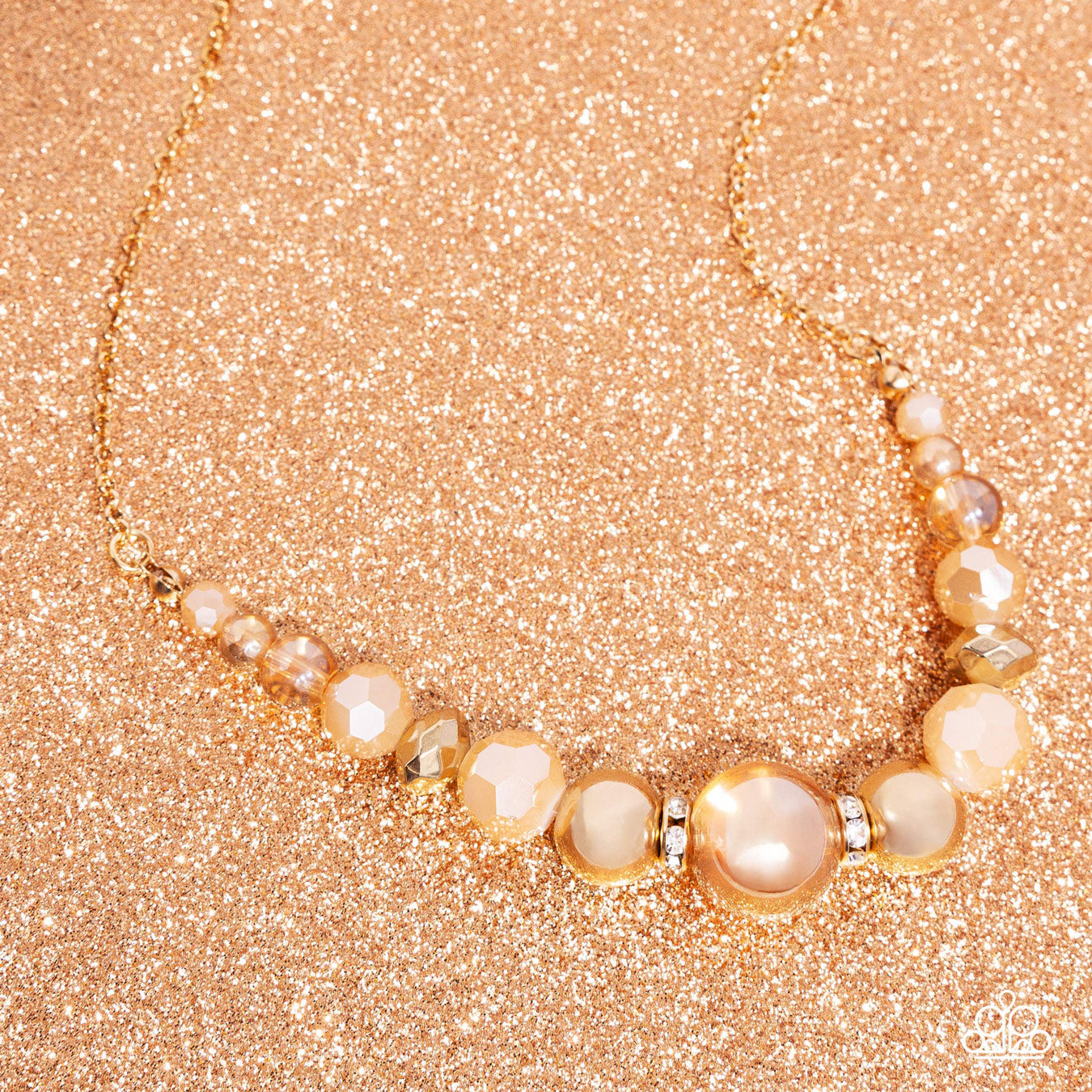 DISCO DATE GOLD-NECKLACE