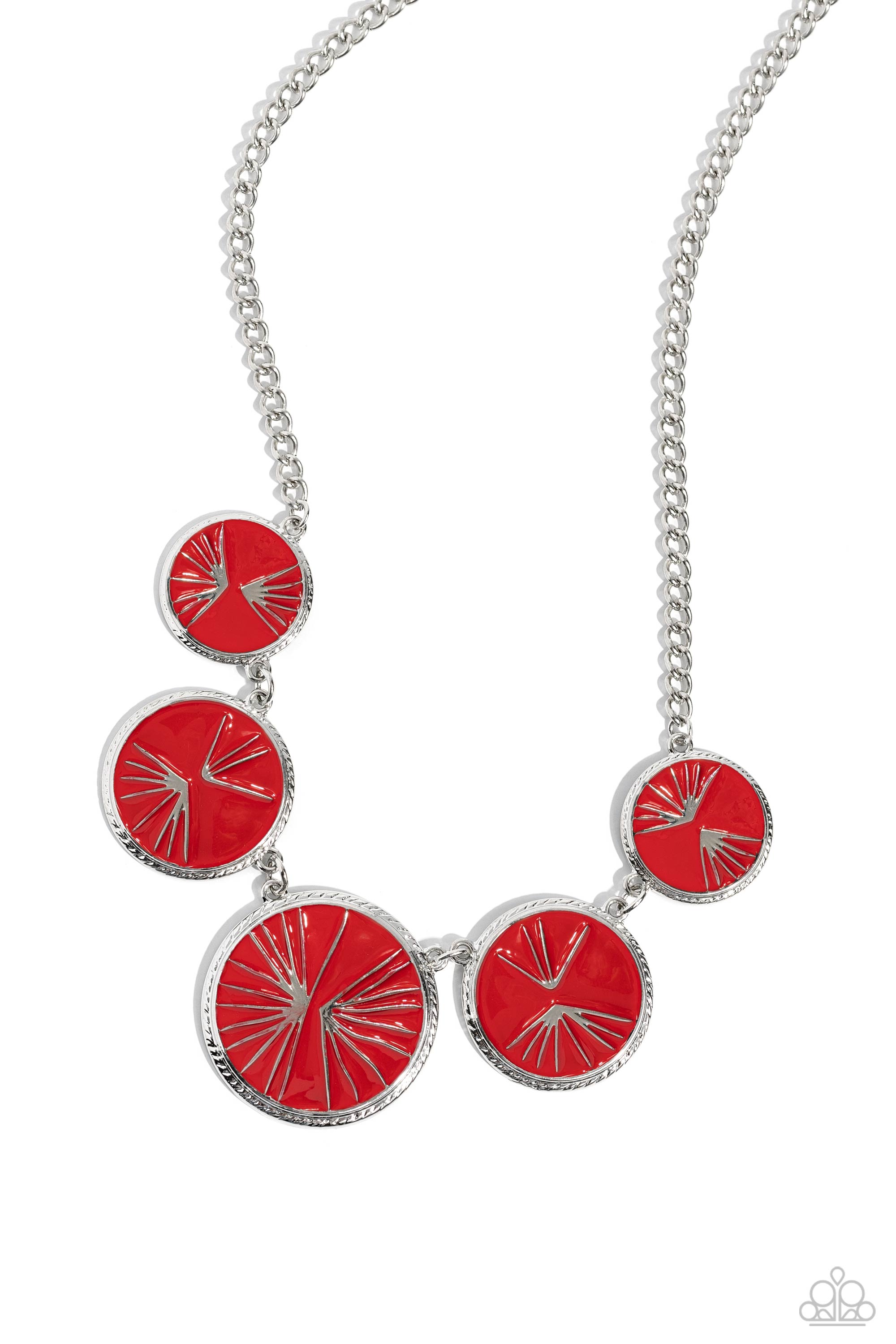 PALM BEFORE THE STORM RED-NECKLACE