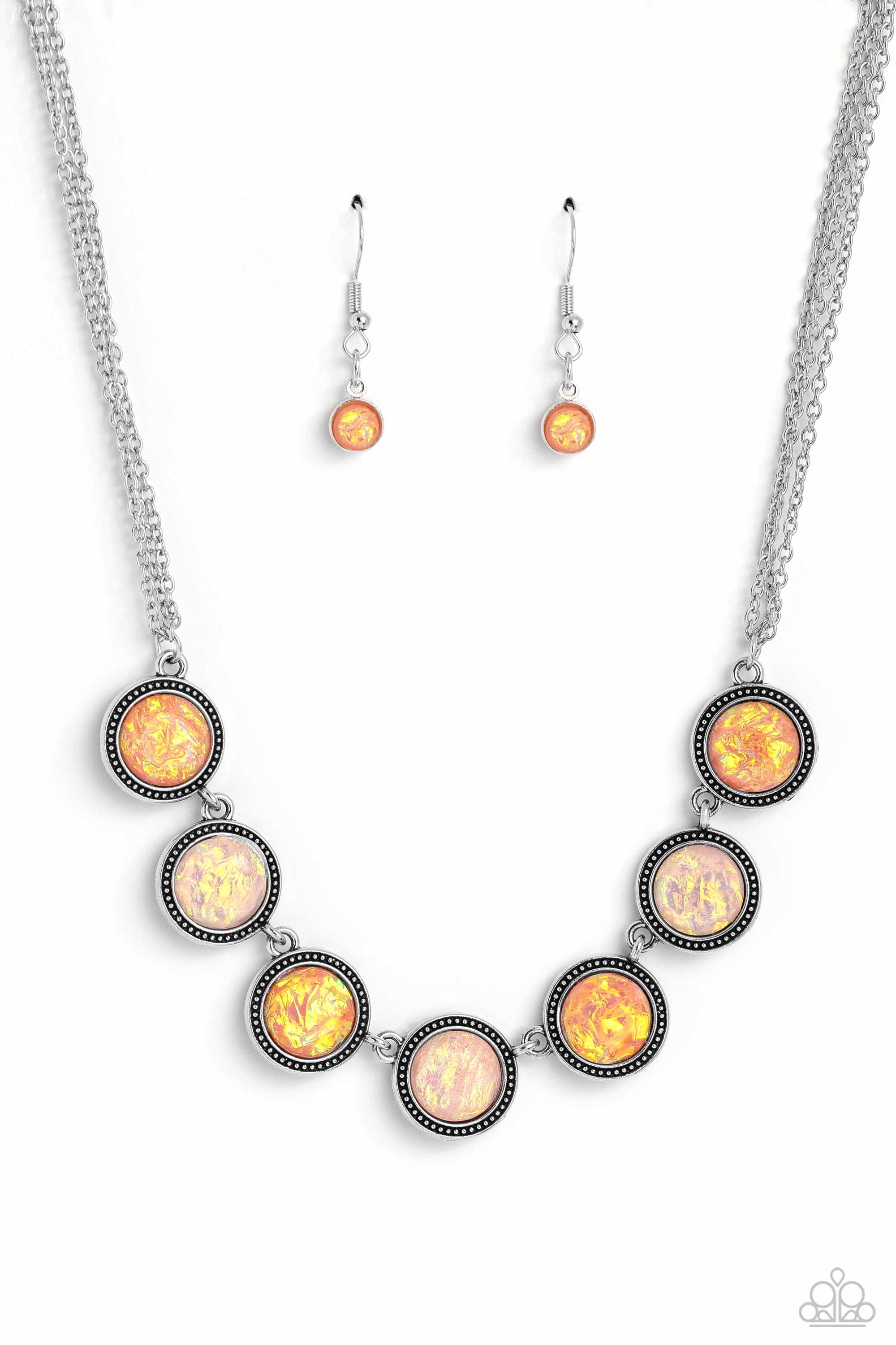 LOOKING FOR DOUBLE ORANGE-NECKLACE