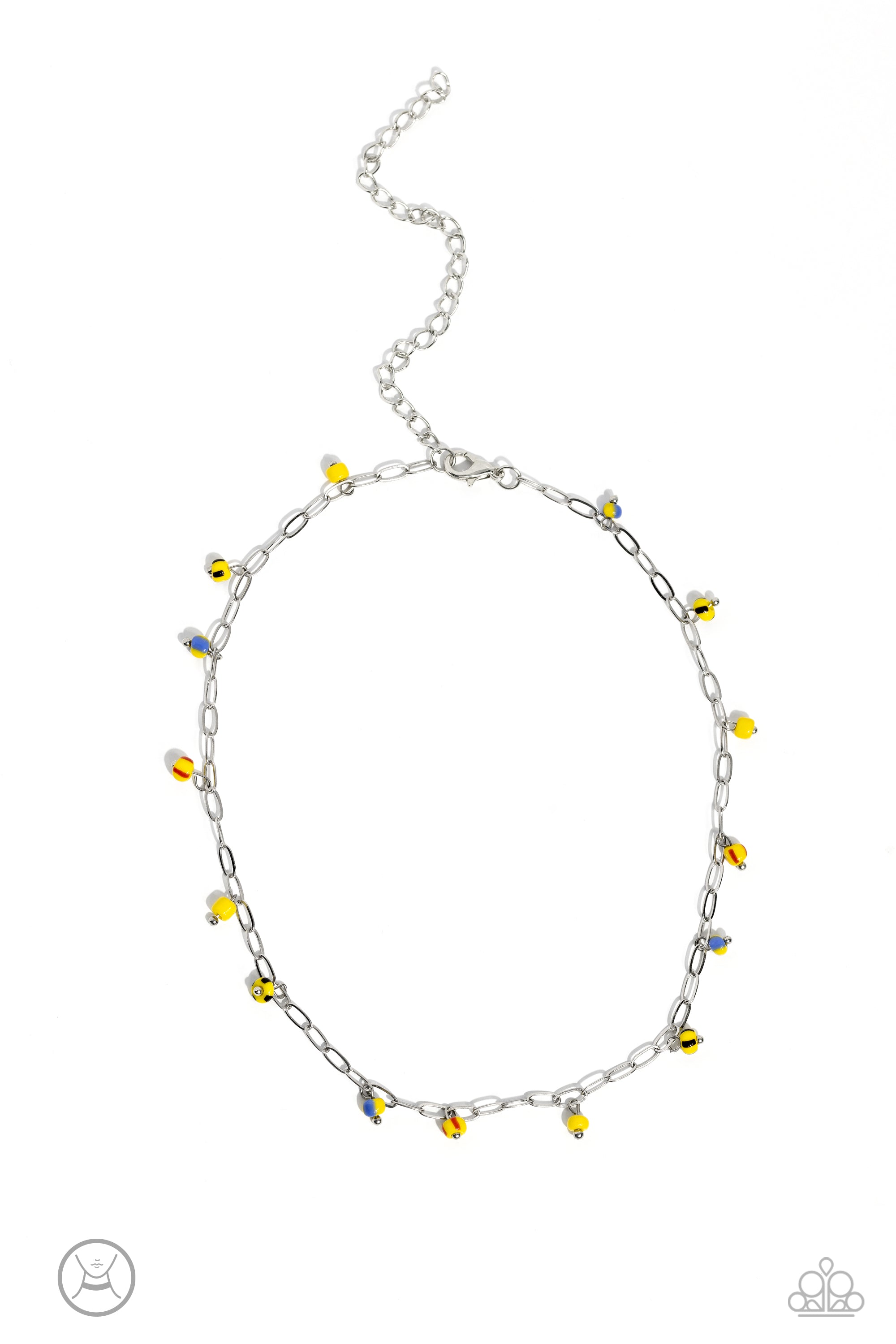 BEACH BALL BLISS YELLOW-NECKLACE