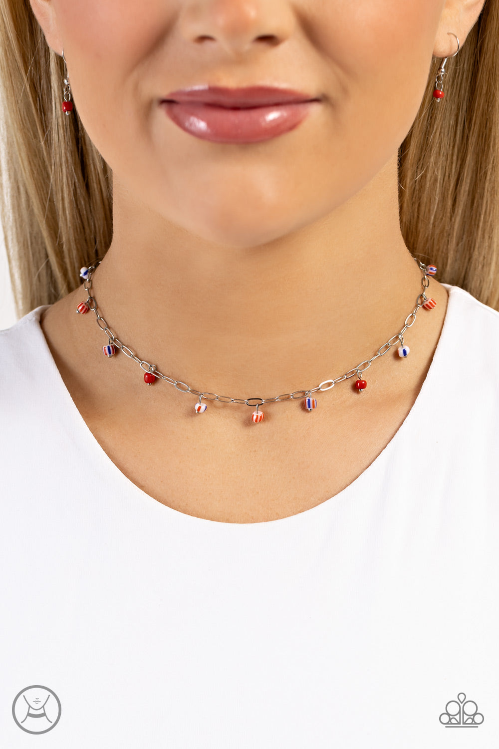 BEACH BALL BLISS RED-NECKLACE