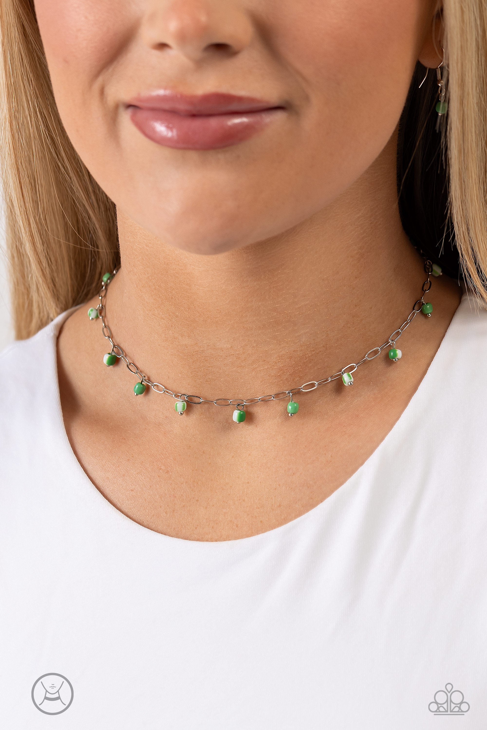 BEACH BALL BLISS GREEN-NECKLACE