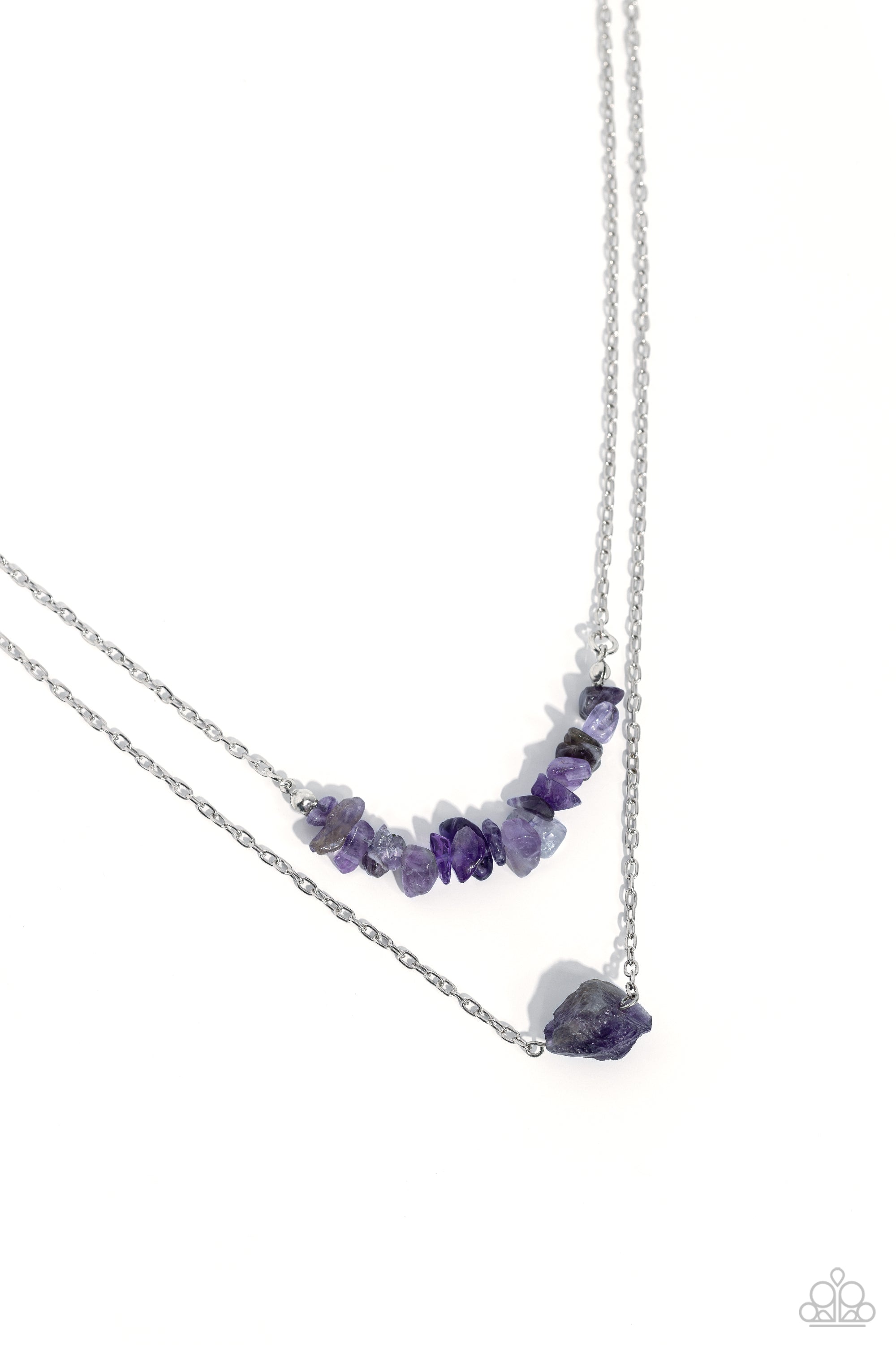 CHISELED CALIBER PURPLE-NECKLACE