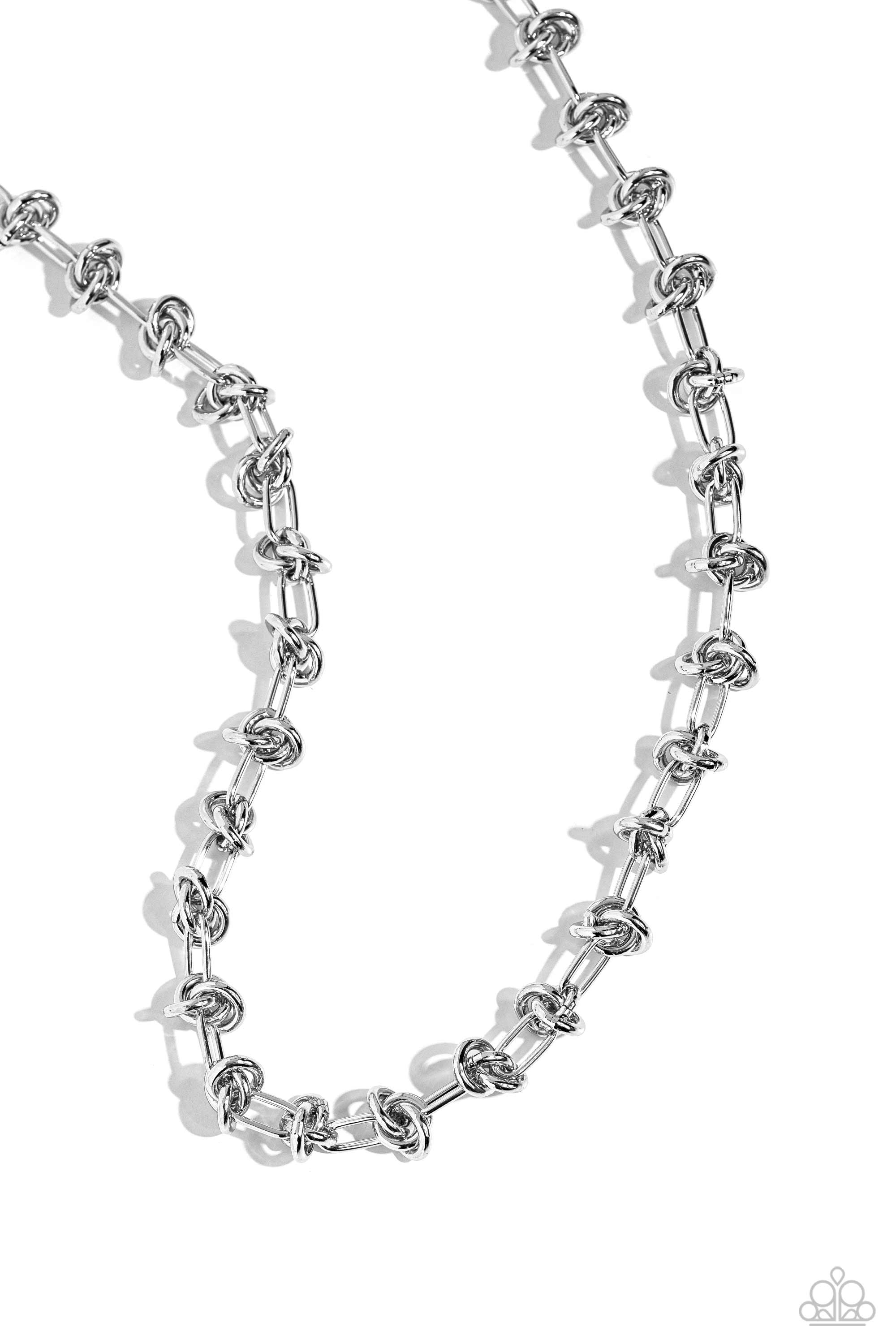 KNOTTED KICKOFF SILVER-NECKLACE