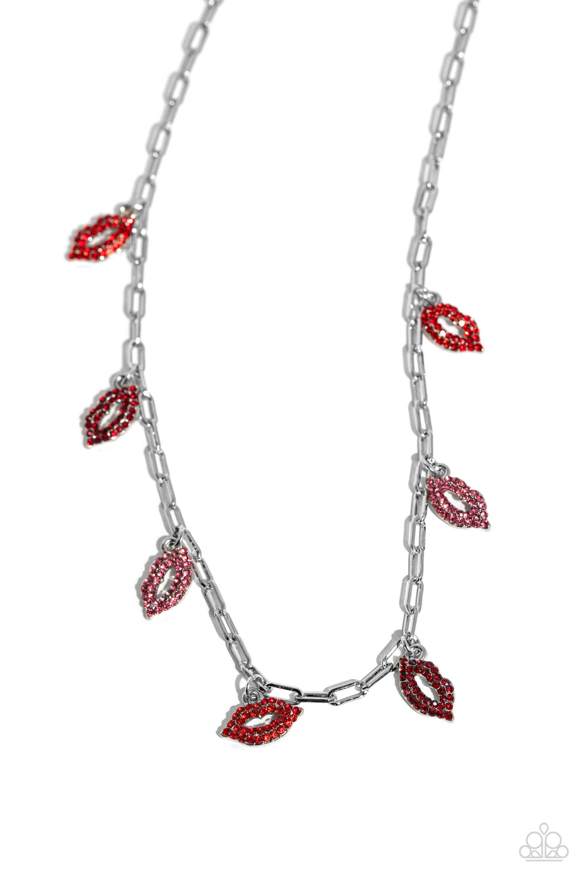 KISS THE MARK RED-NECKLACE