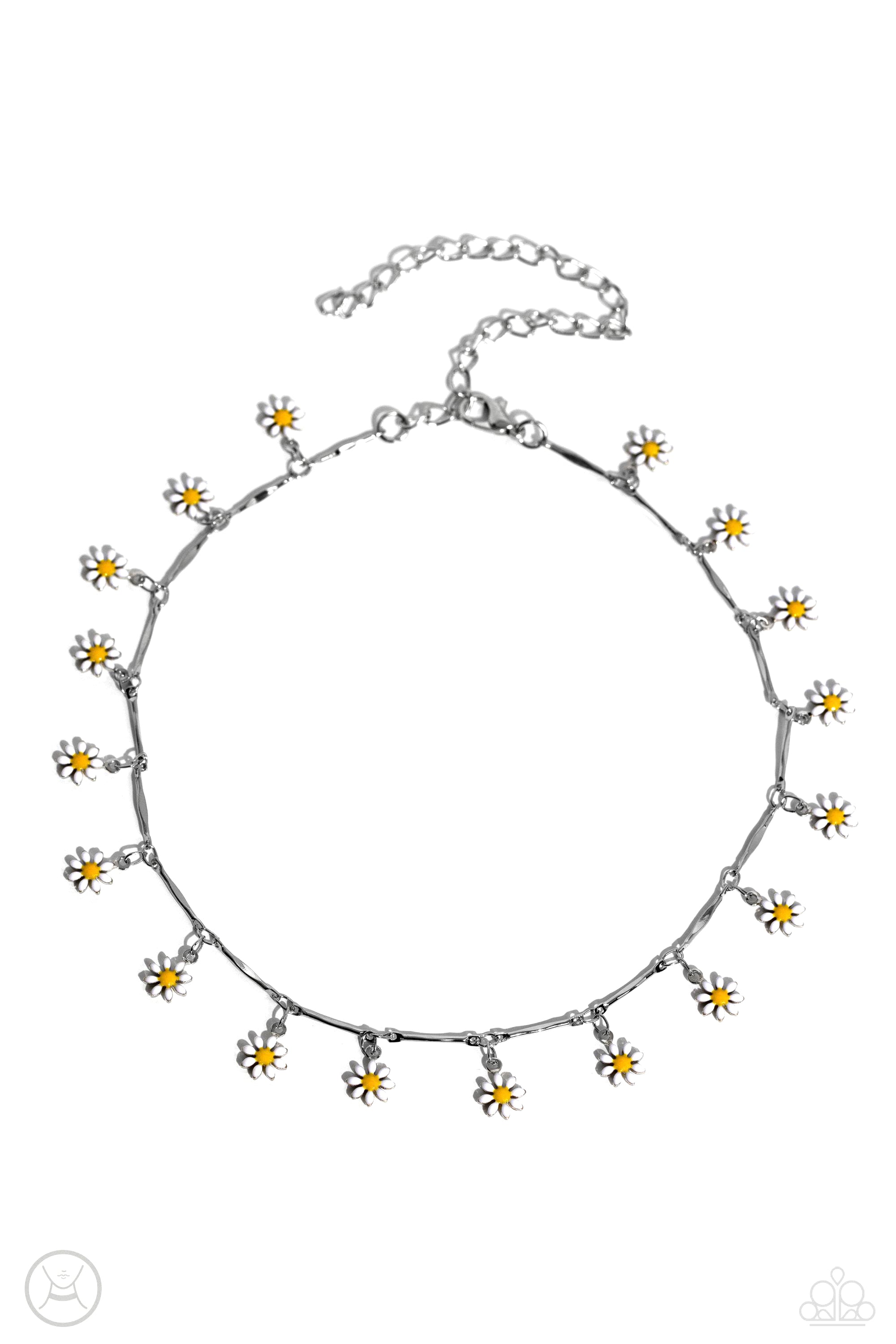 DELICATE DISPLAY WHITE-NECKLACE