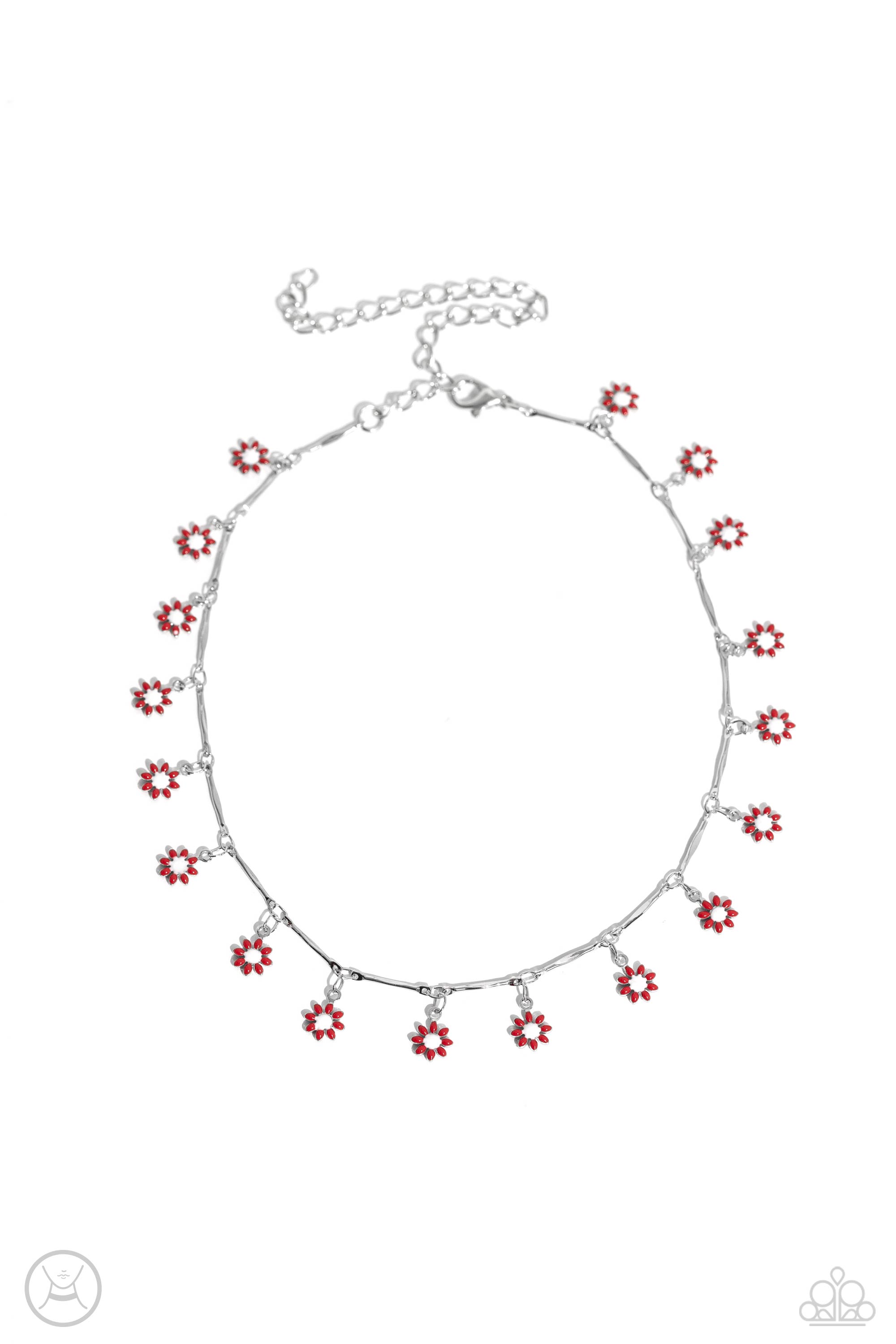 DELICATE DISPLAY RED-NECKLACE