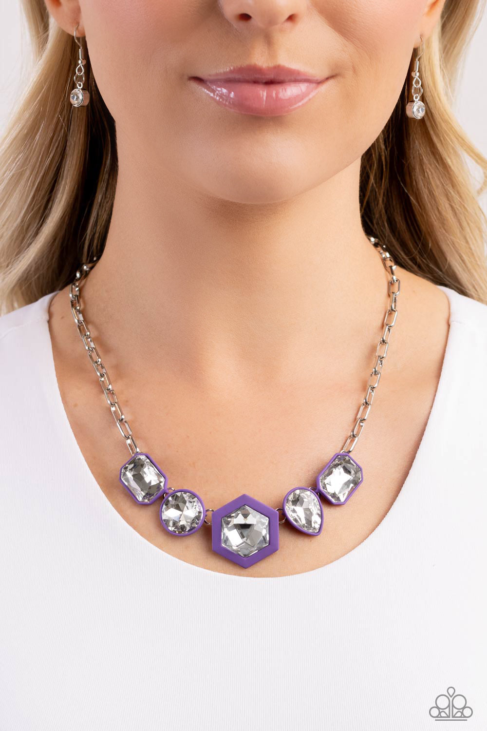 EVOLVING ELEGANCE PURPLE-NECKLACE