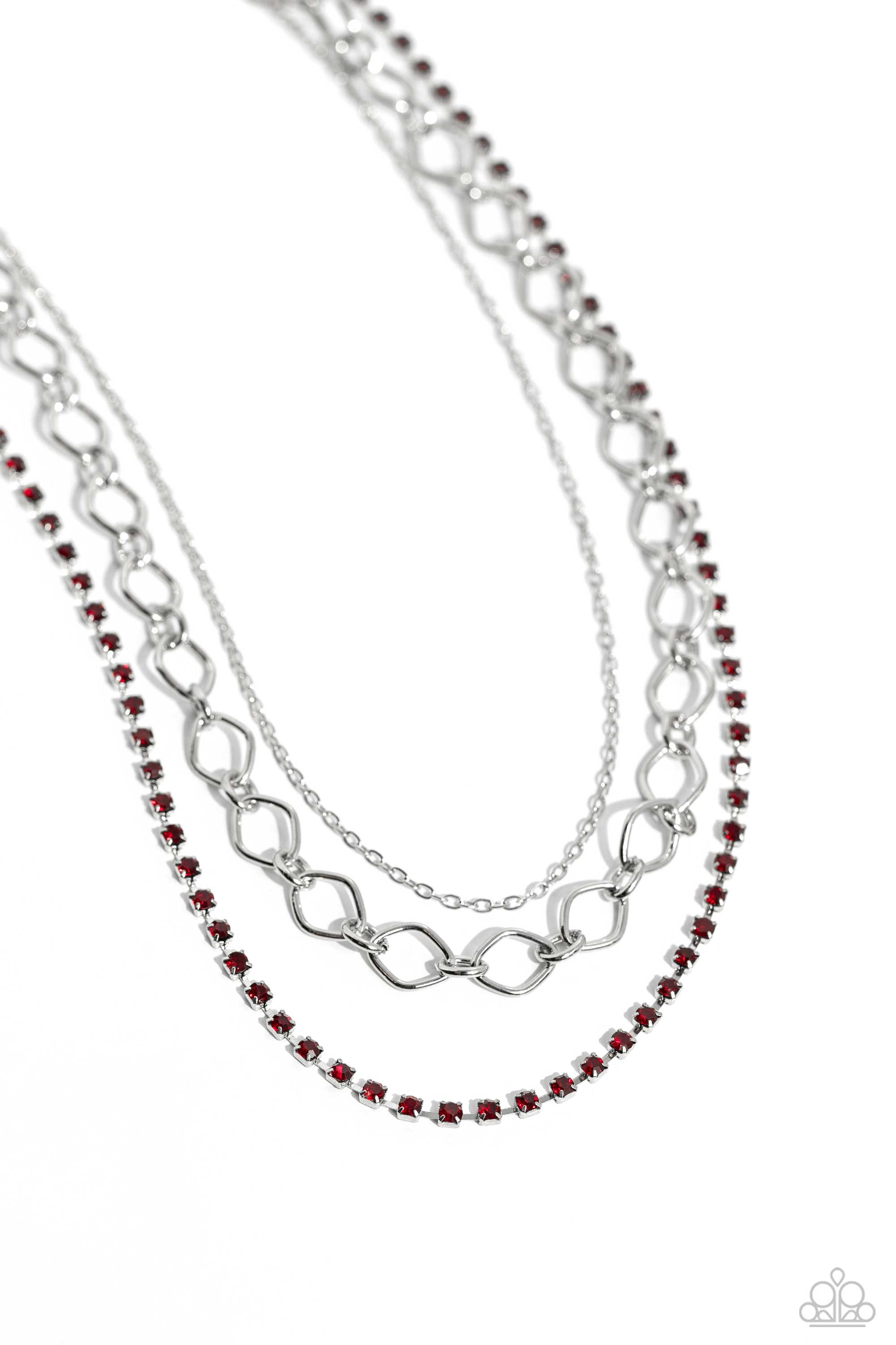 TASTEFUL TIERS RED-NECKLACE