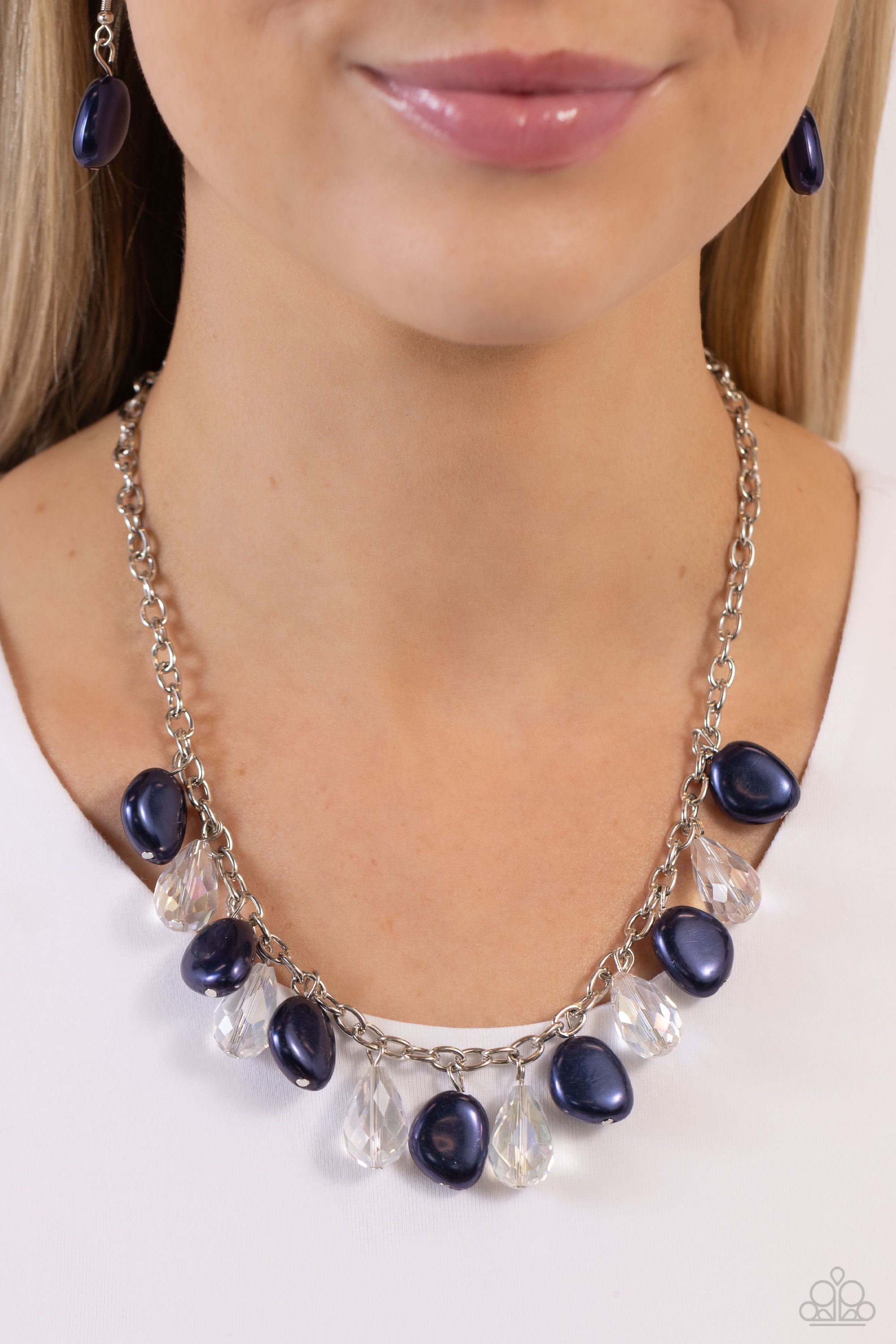 WELCOME TO BALL STREET BLUE-NECKLACE