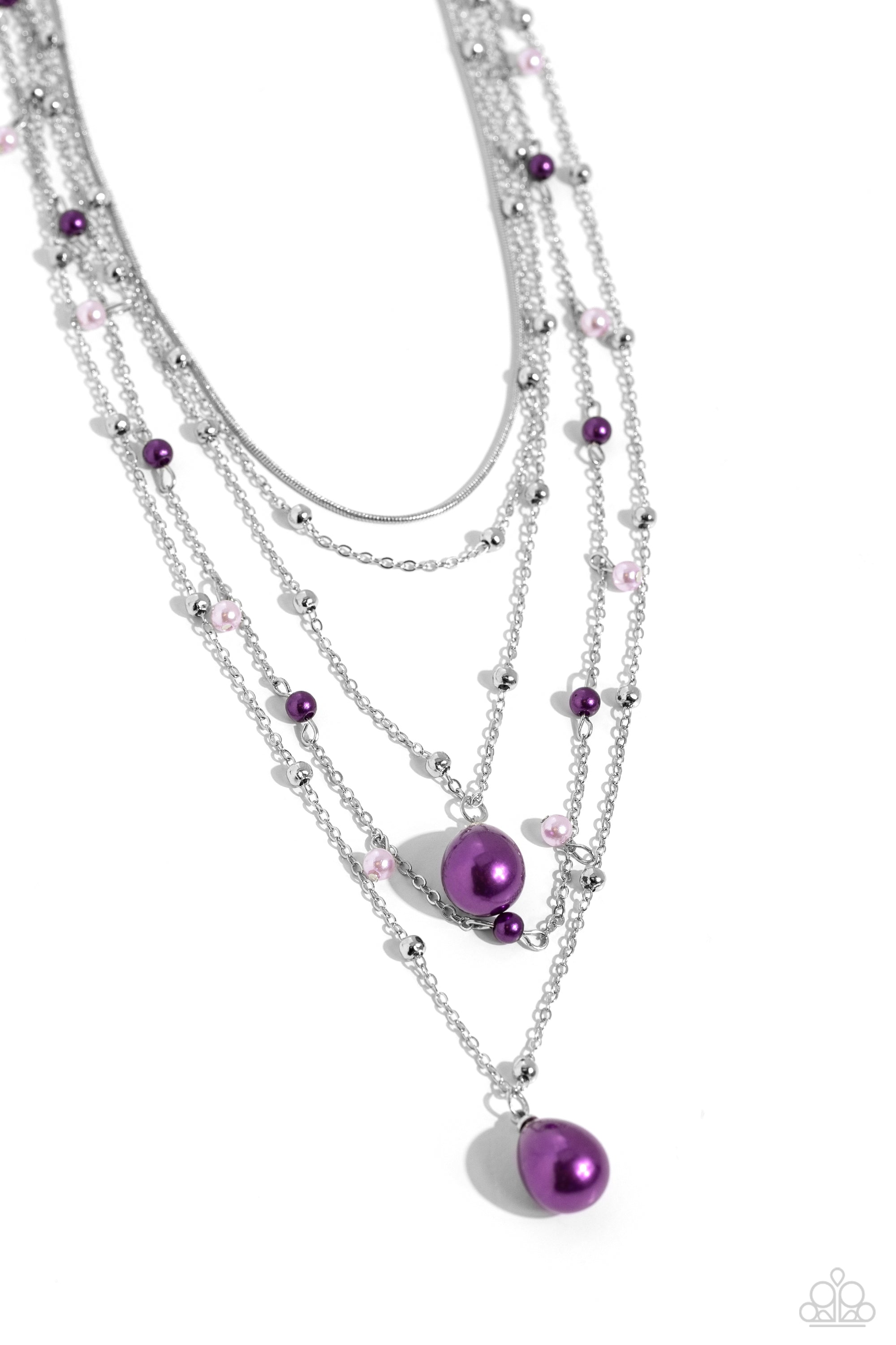 SASS WITH FLYING COLORS PURPLE-NECKLACE