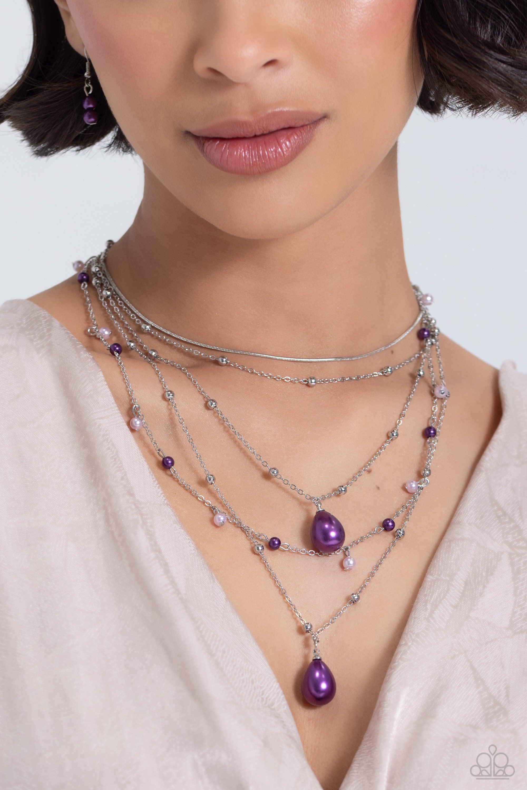 SASS WITH FLYING COLORS PURPLE-NECKLACE