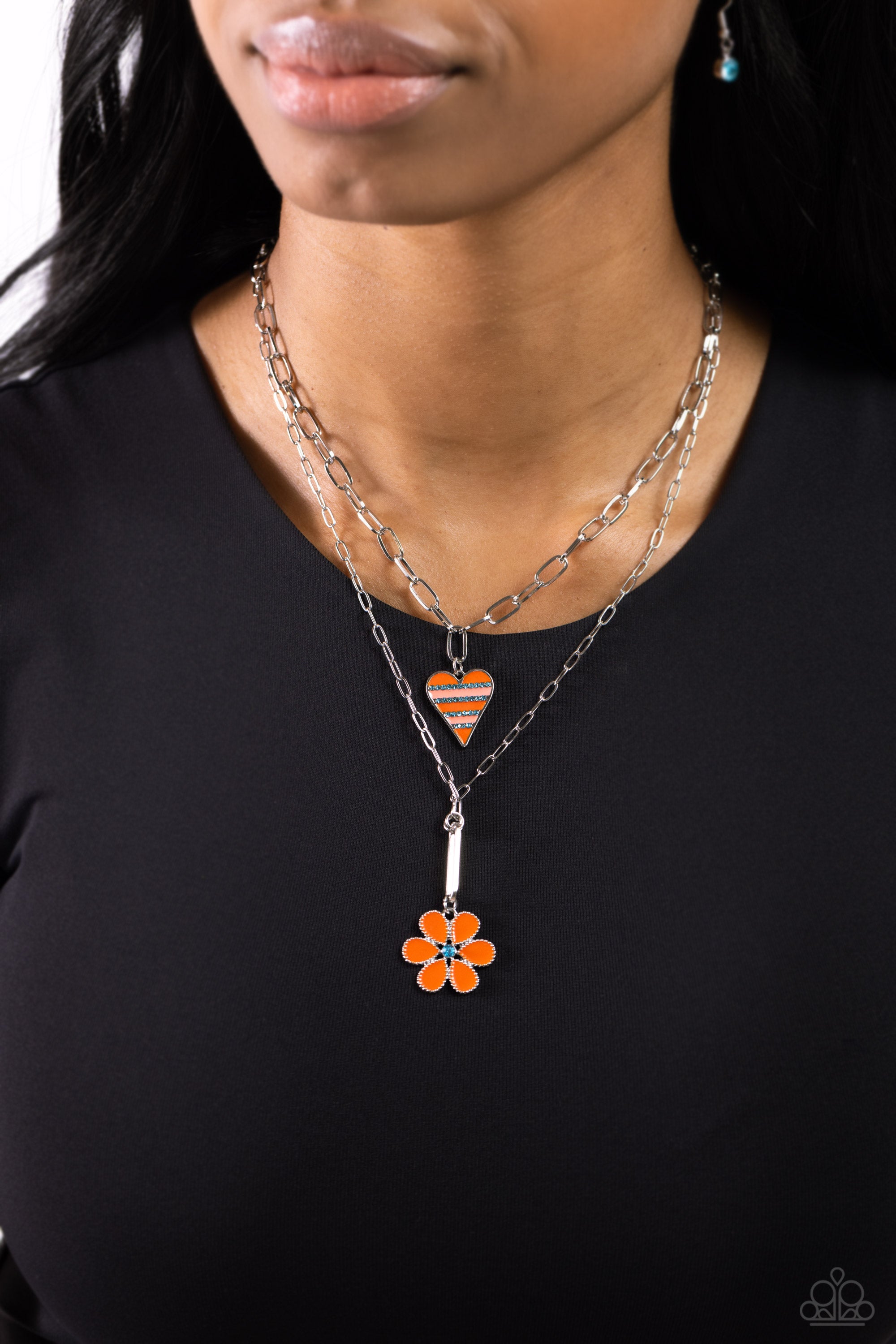 CHILDHOOD CHARMS ORANGE-NECKLACE