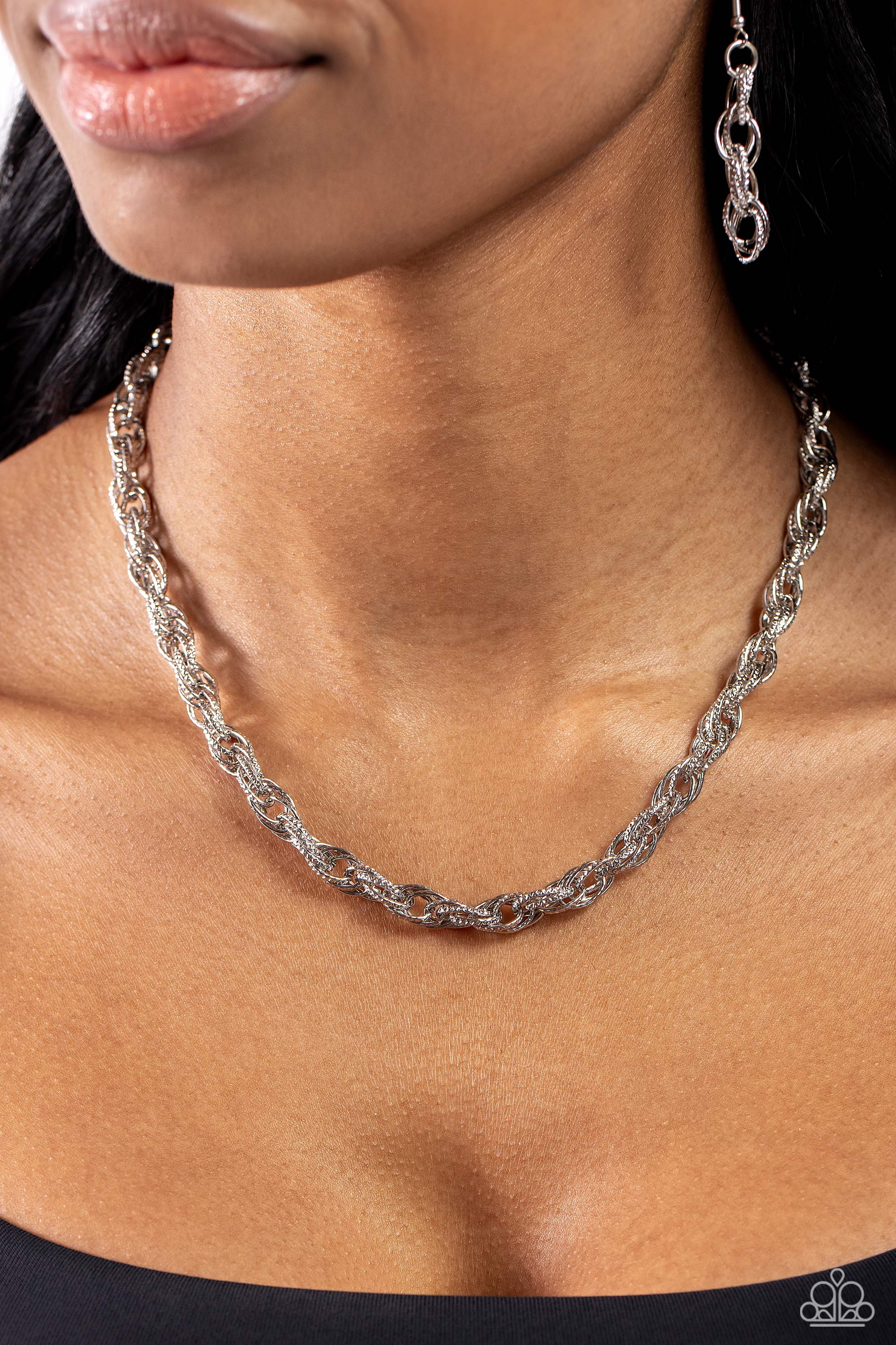 BRAIDED BALLAD SILVER-NECKLACE