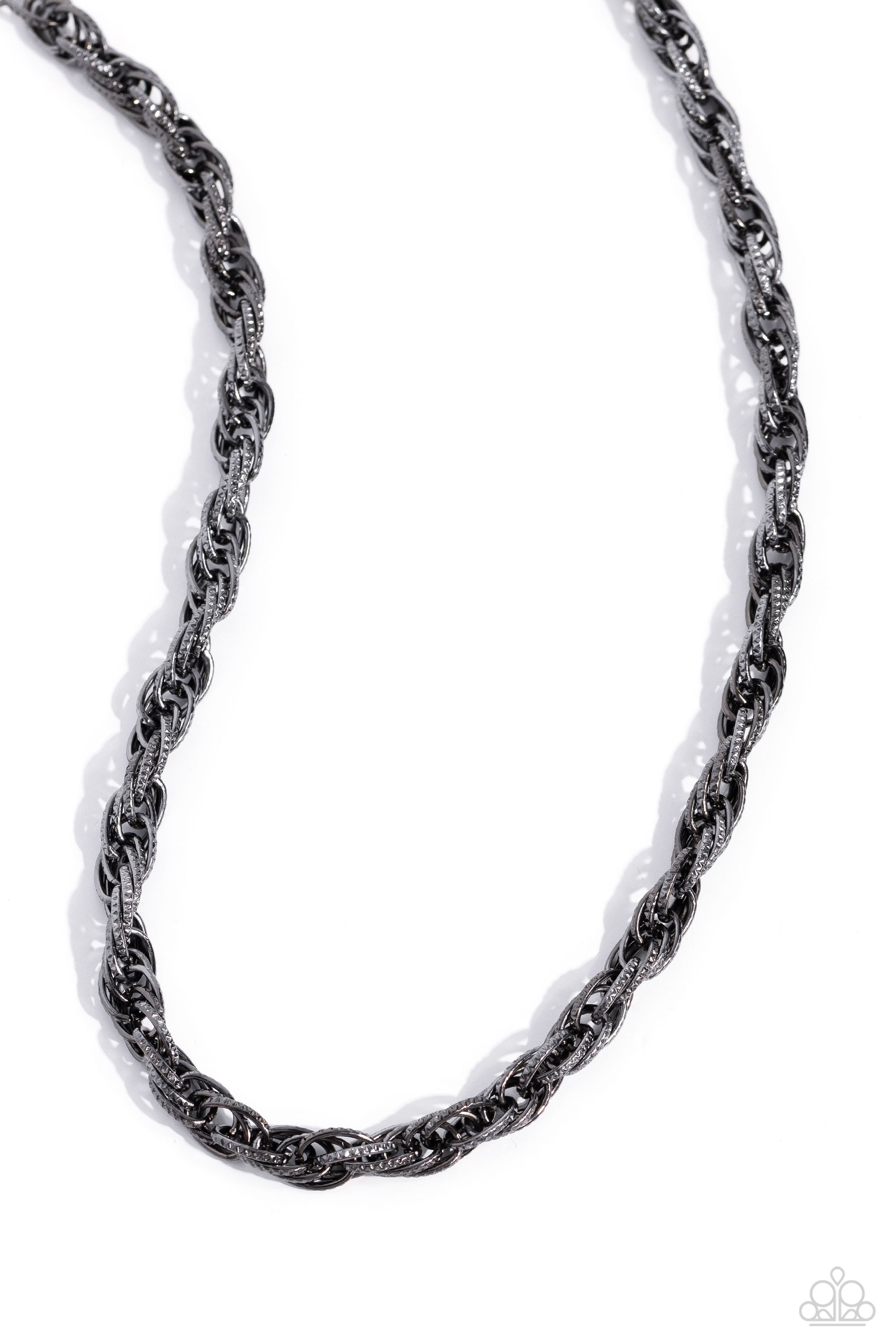 BRAIDED BALLAD BLACK-NECKLACE