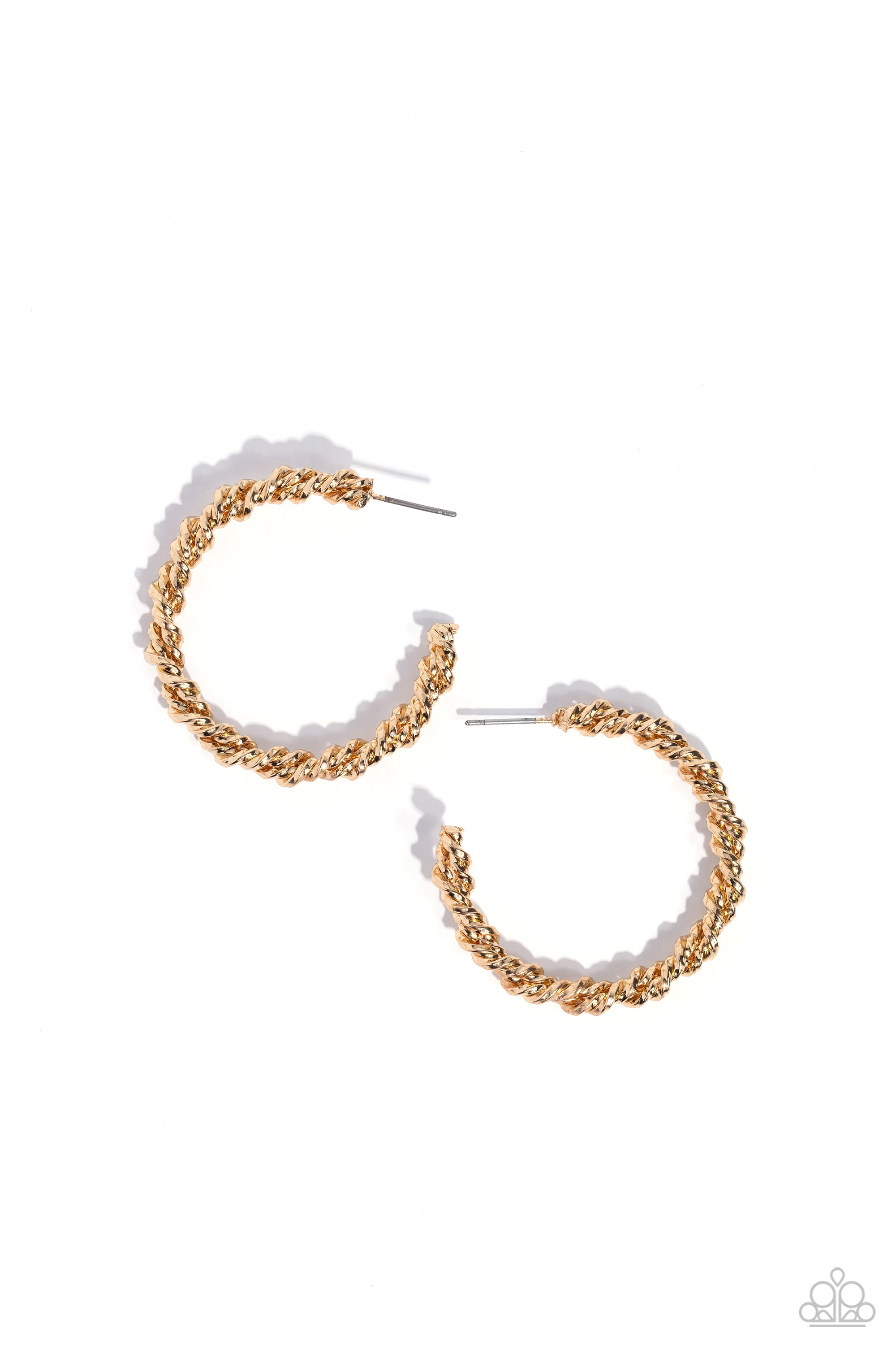 BRAIDED BRAVADO GOLD-EARRINGS