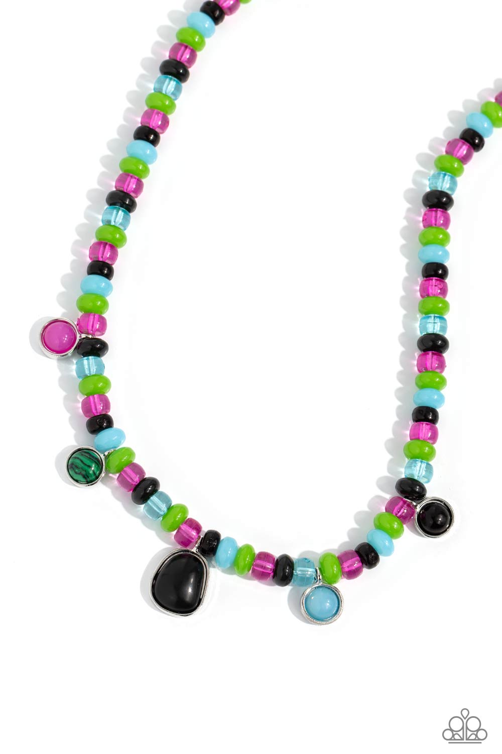 COLORFULLY CALIFORNIA BLACK-NECKLACE