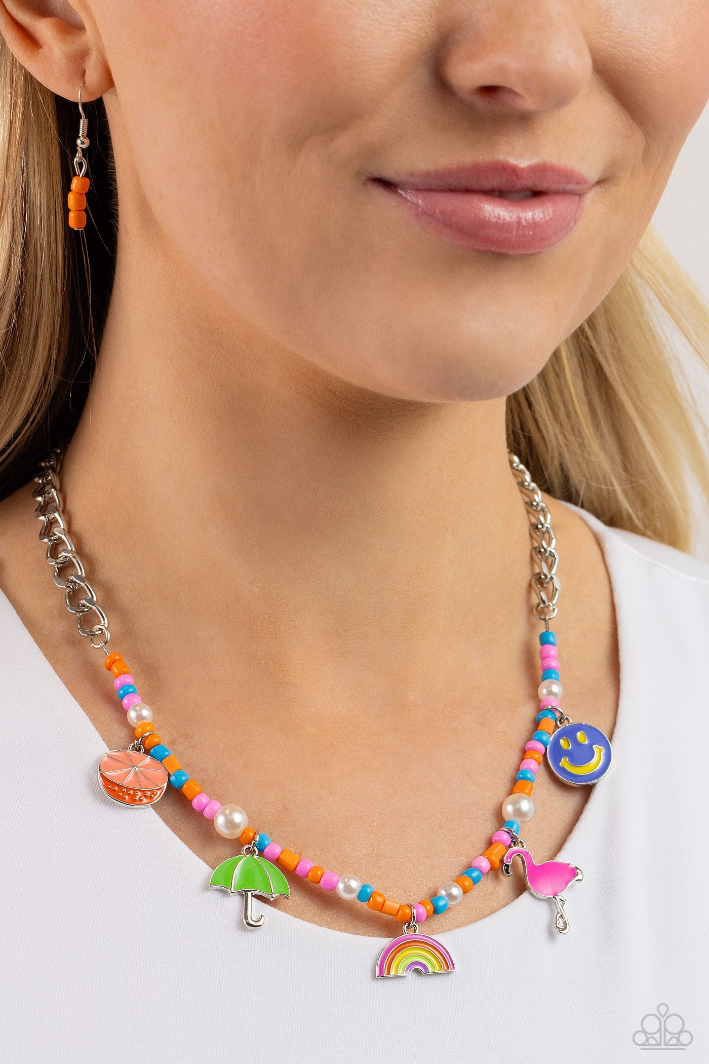 SUMMER SENTIMENT ORANGE-NECKLACE