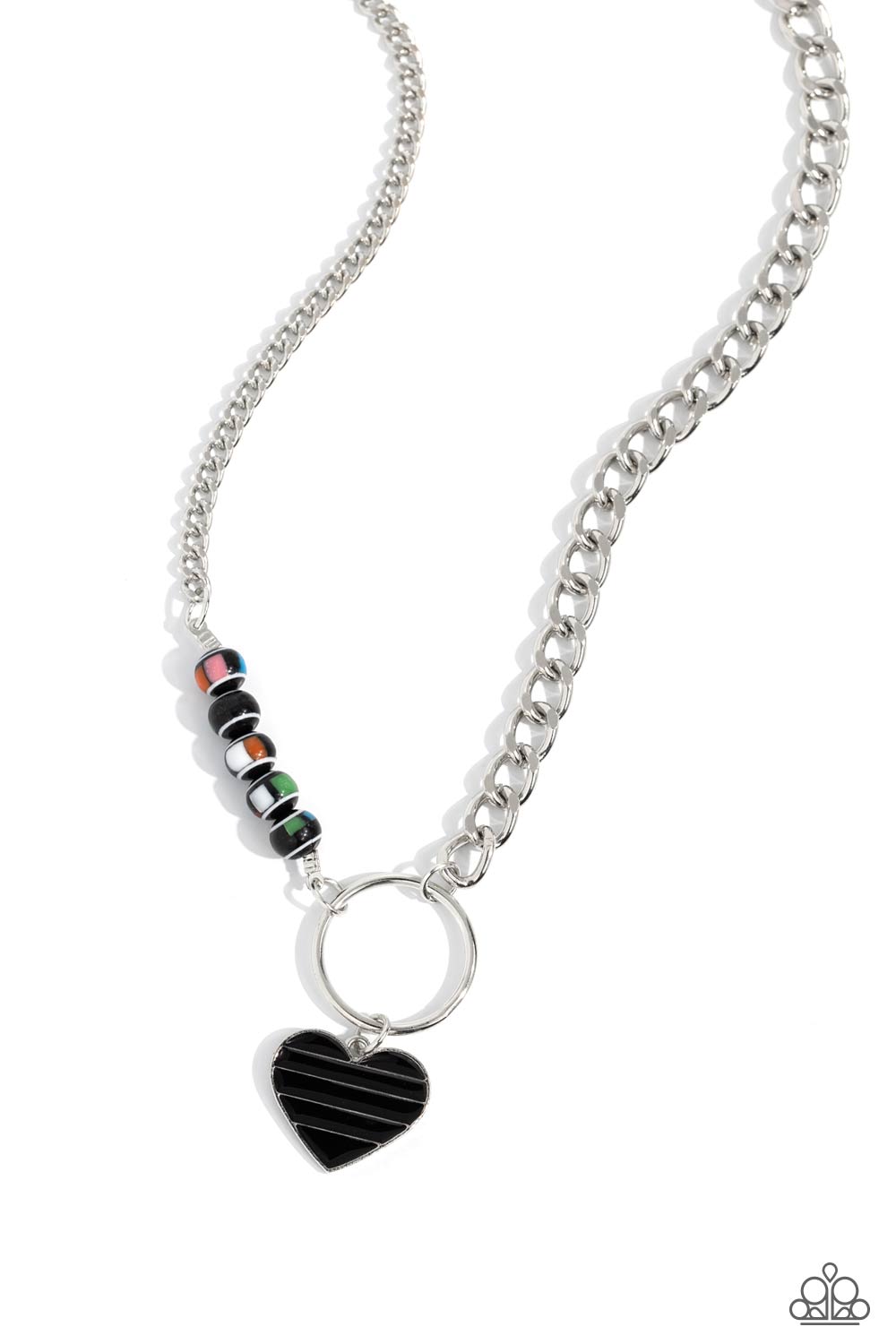 MISMATCHED MAYHEM BLACK-NECKLACE