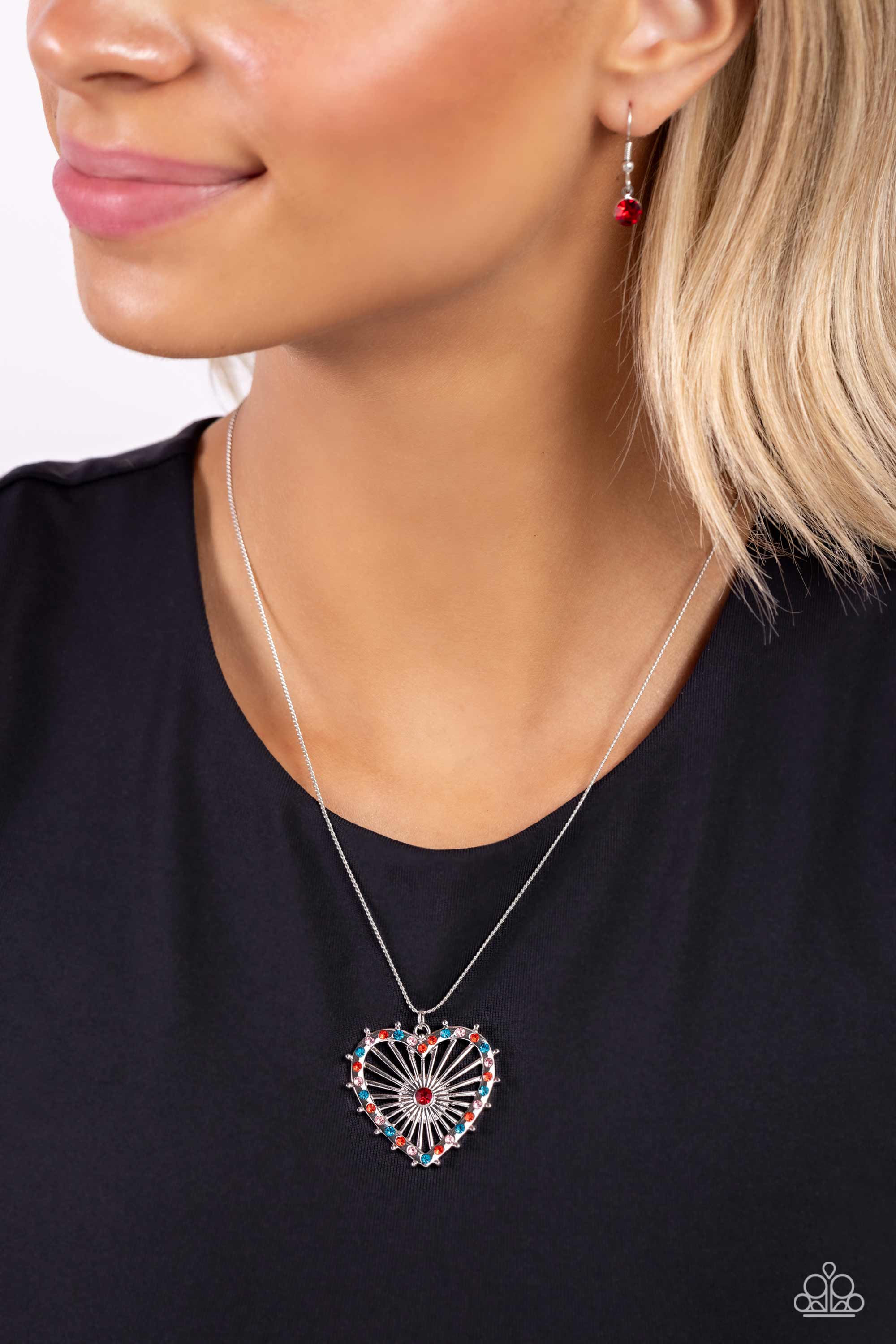 FLIRTING FERRIS WHEEL RED-NECKLACE