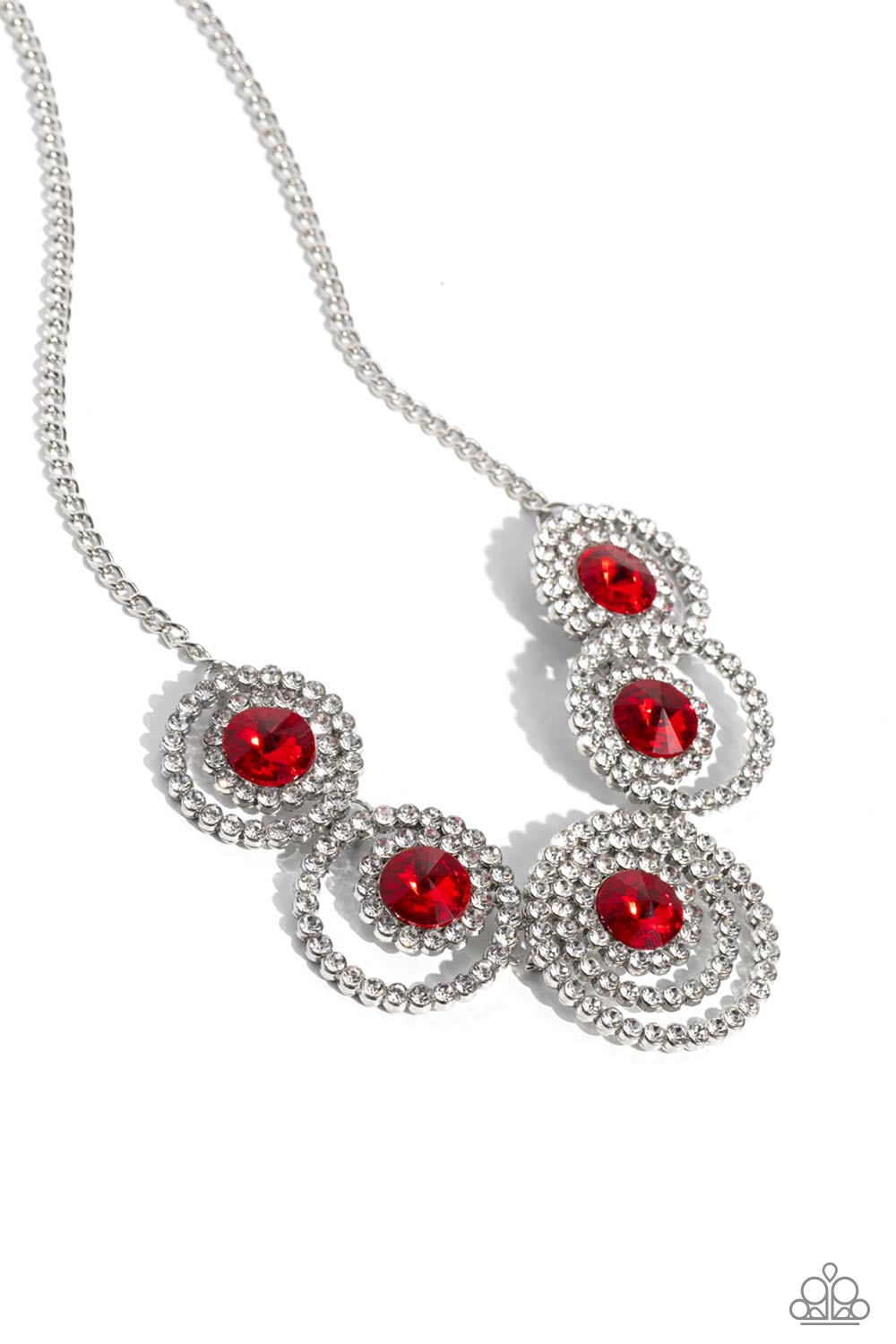 DRAMATIC DARLING RED-NECKLACE