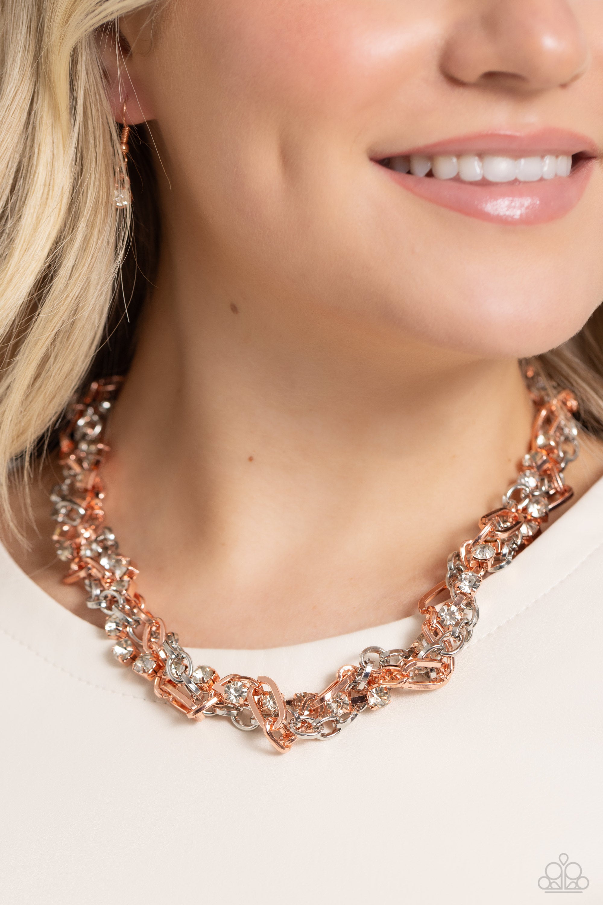 TOTALLY TWO-TONED COPPER-NECKLACE