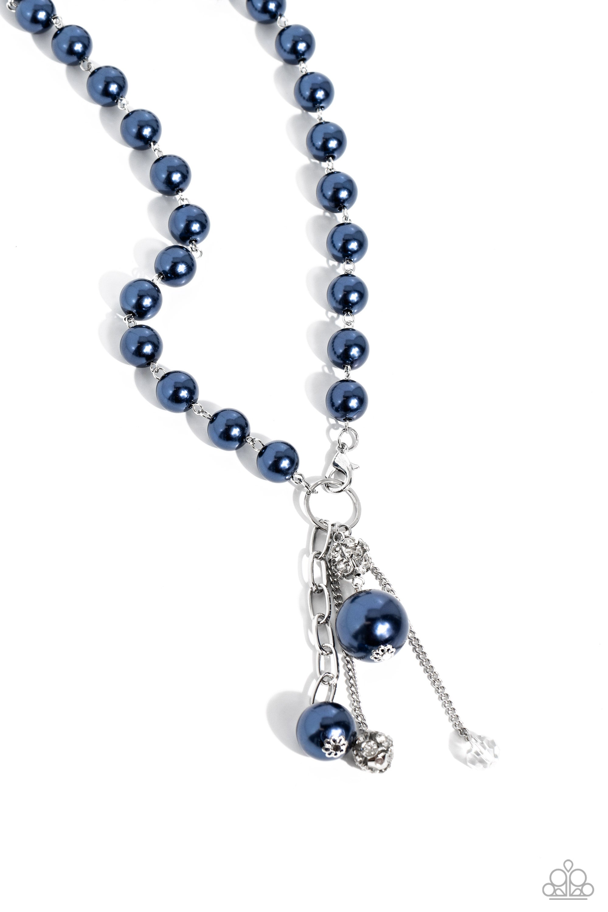 WHITE COLLAR WELCOME BLUE-NECKLACE