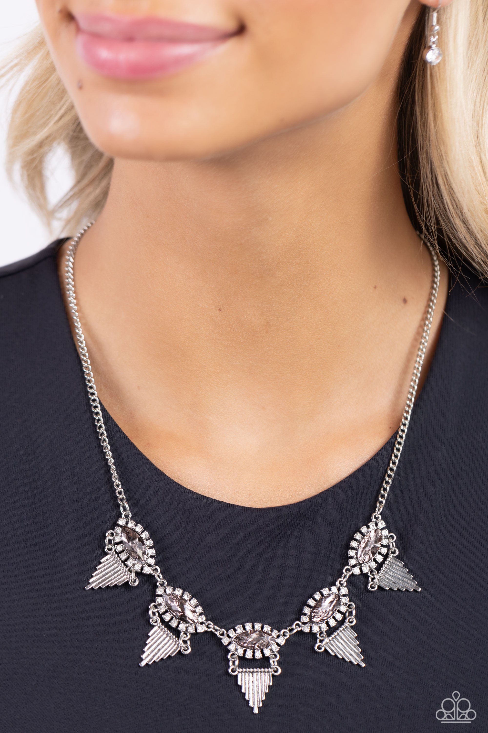 SCINTILLATING SHIMMER SILVER-NECKLACE