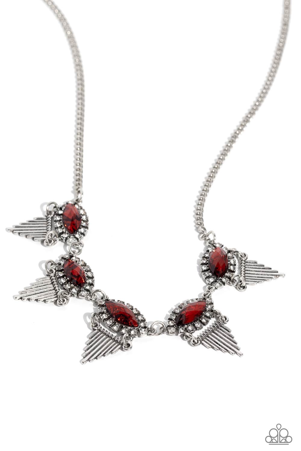 SCINTILLATING SHIMMER RED-NECKLACE