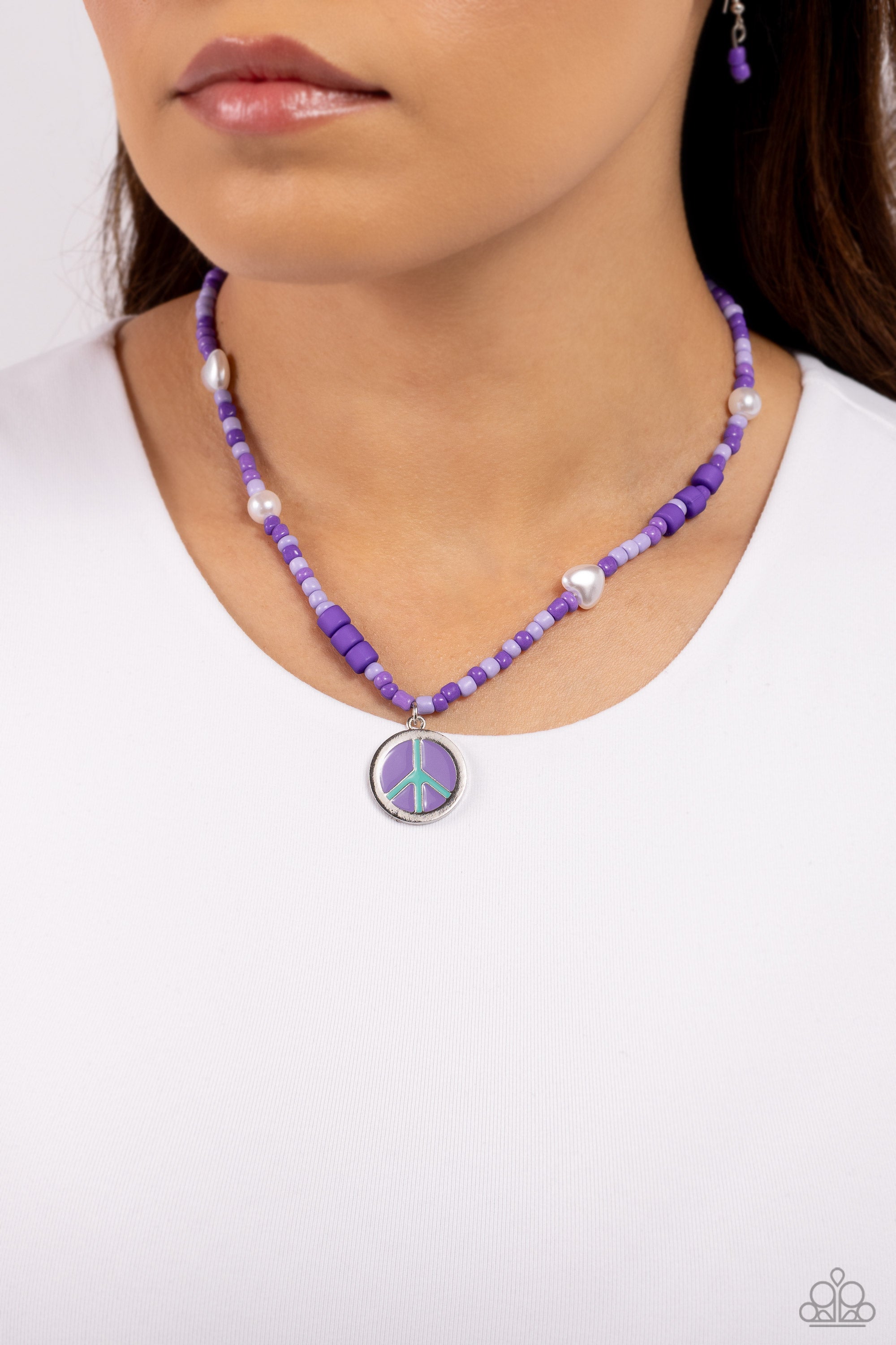 PEARLY POSSESSION PURPLE-NECKLACE