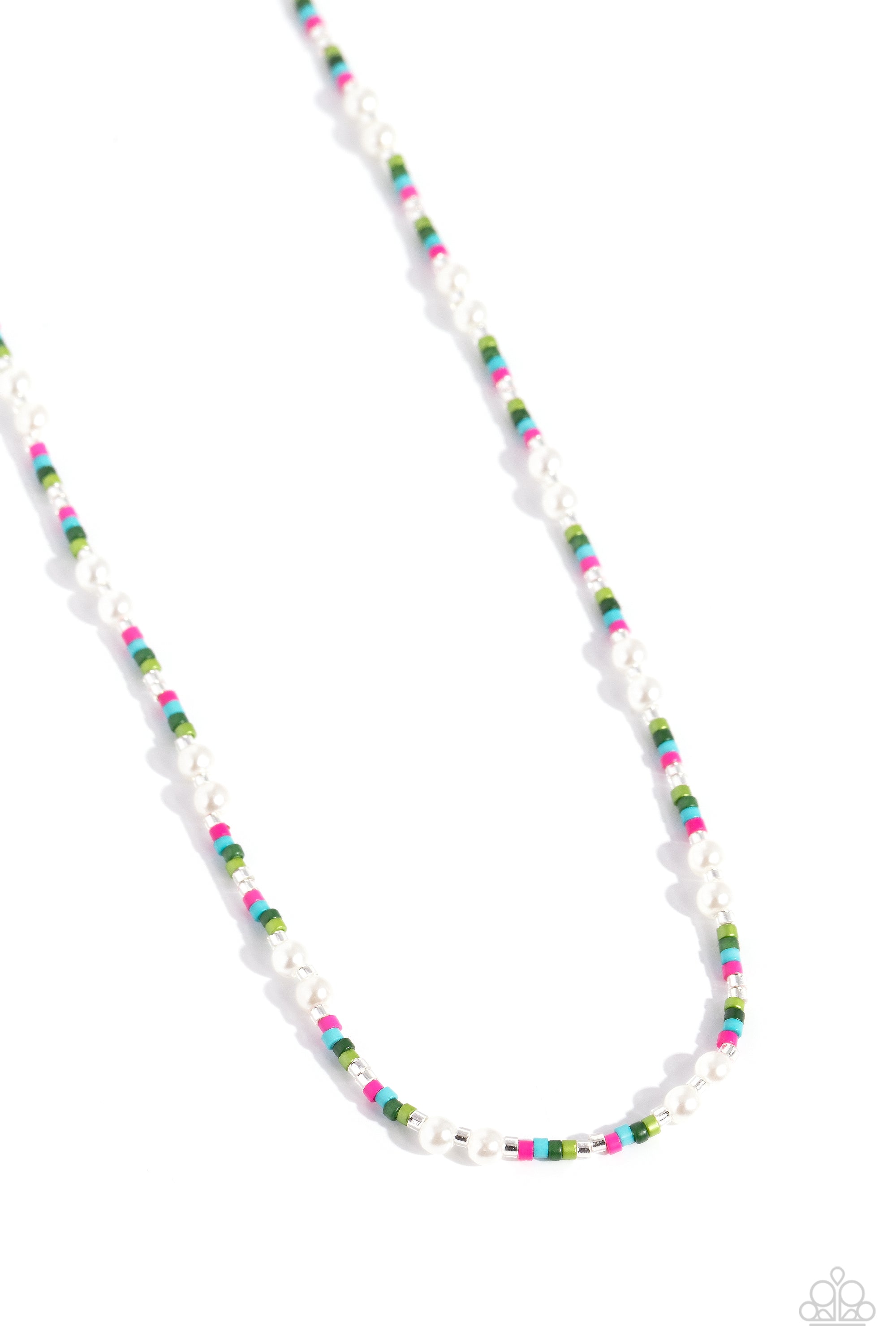 COLORBLOCK CHARM GREEN-NECKLACE