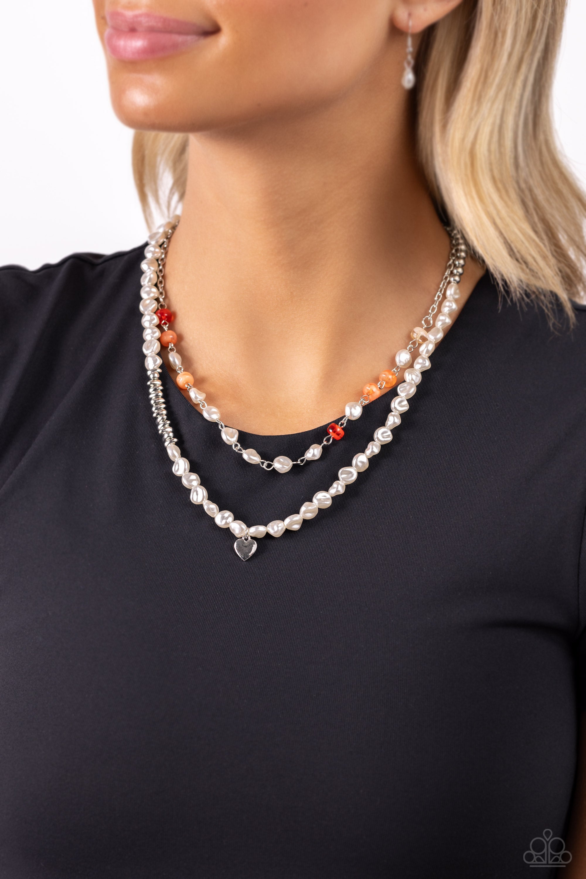 PEARL PACT ORANGE-NECKLACE